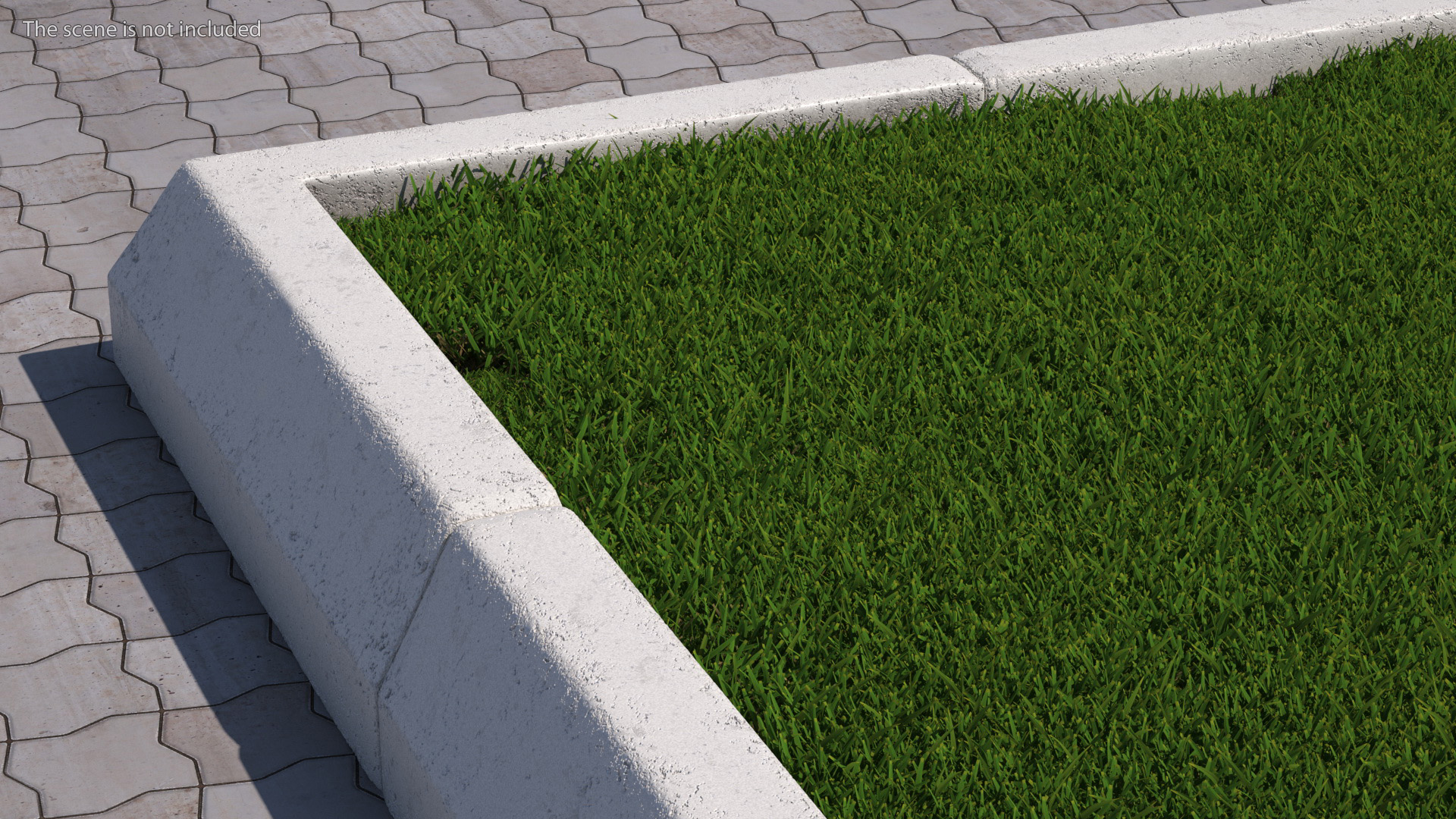 Superior Curb Outer Corner Section 3D model