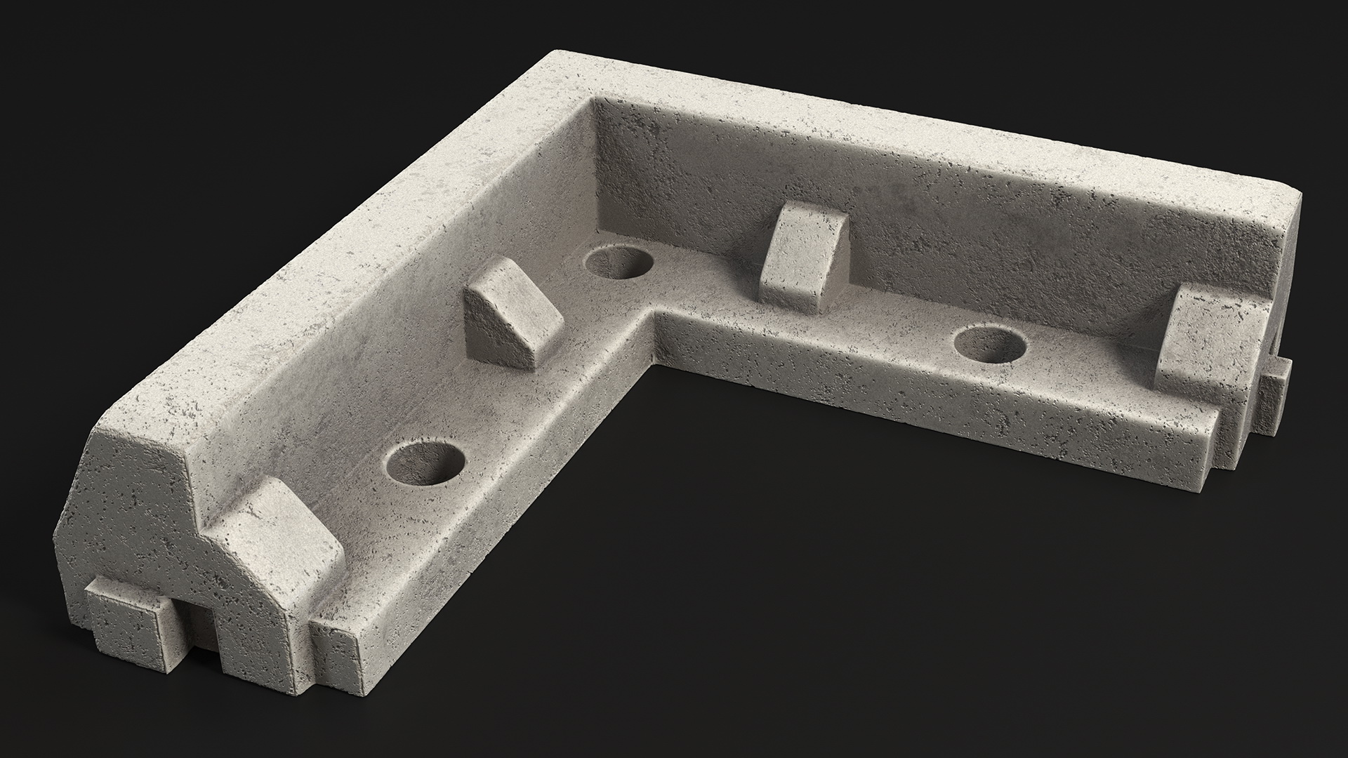 Superior Curb Outer Corner Section 3D model