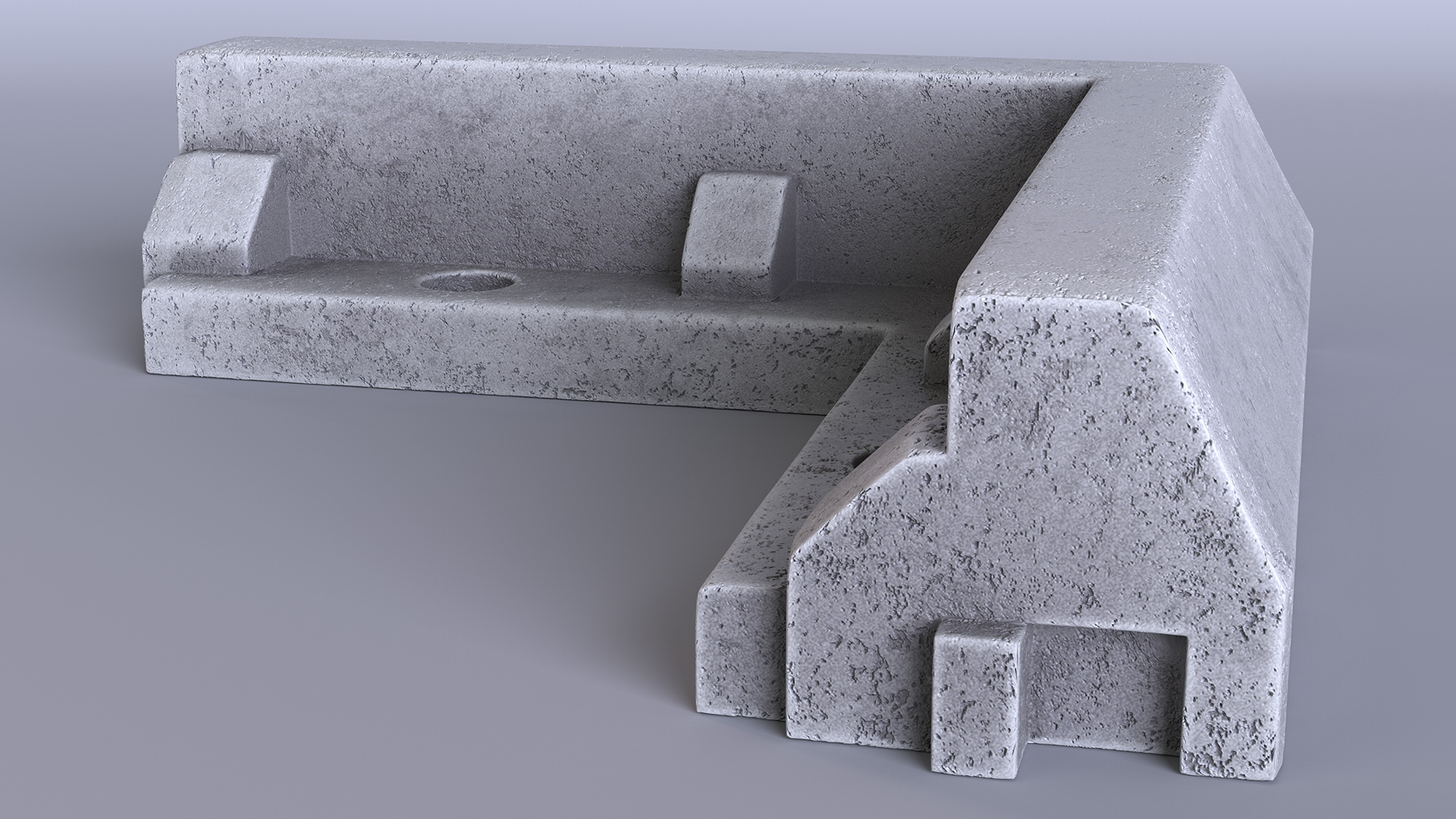 Superior Curb Outer Corner Section 3D model