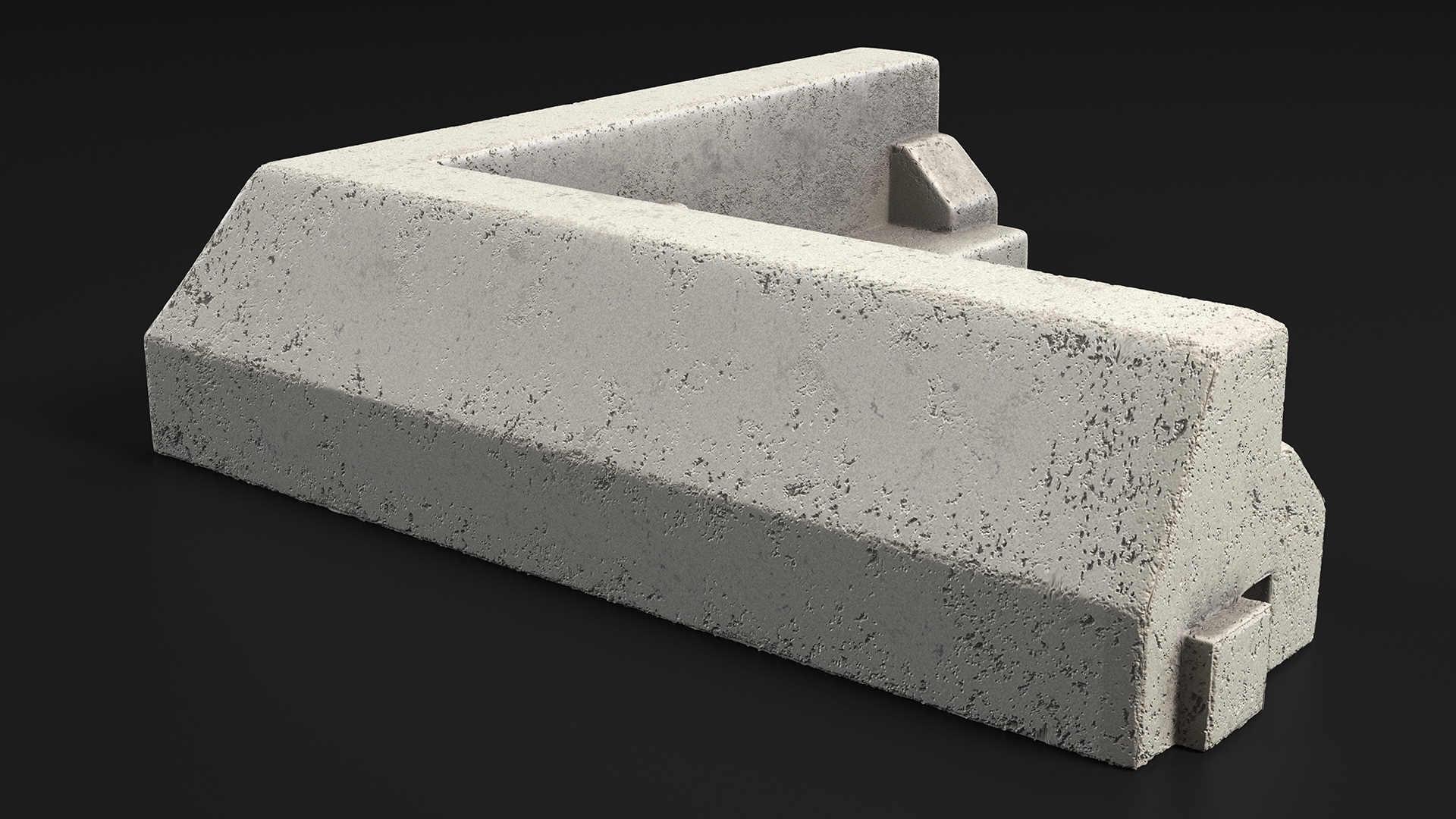 Superior Curb Outer Corner Section 3D model