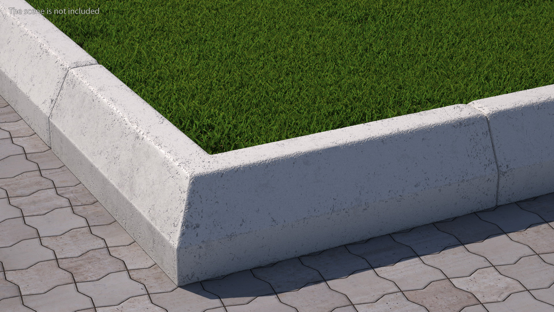 Superior Curb Outer Corner Section 3D model
