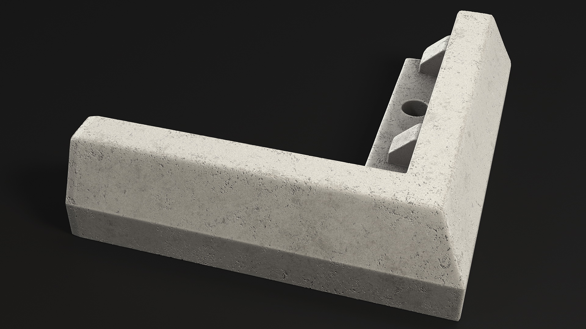 Superior Curb Outer Corner Section 3D model