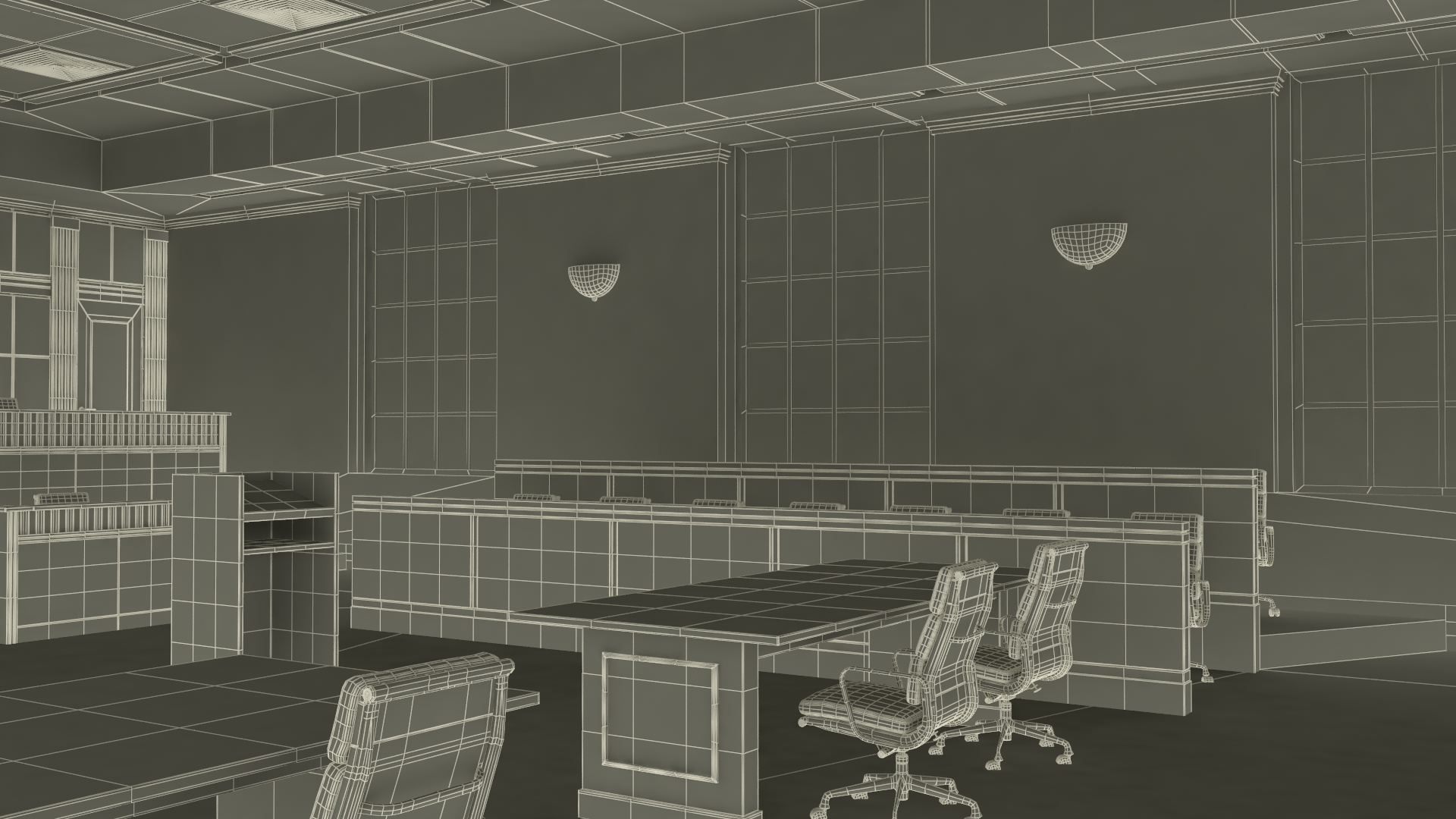 US Courtroom Room 3D