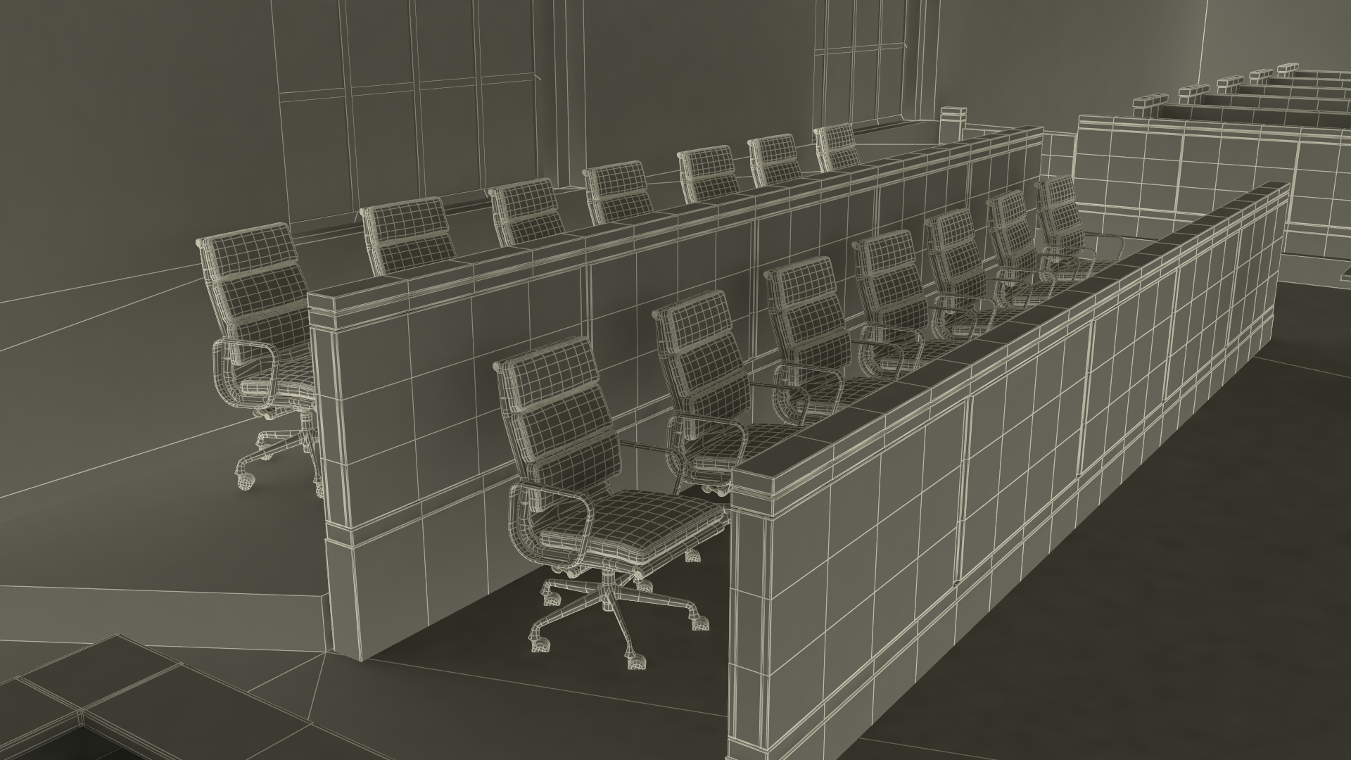 US Courtroom Room 3D