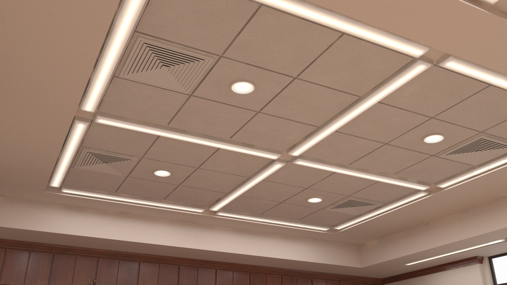 US Courtroom Room 3D