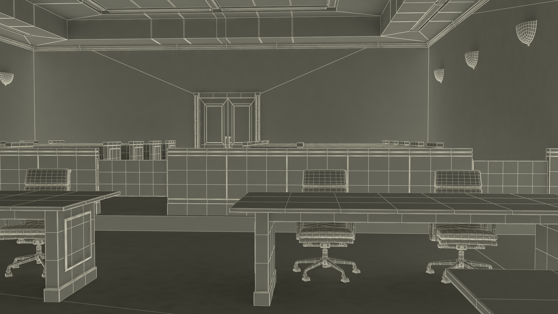 US Courtroom Room 3D