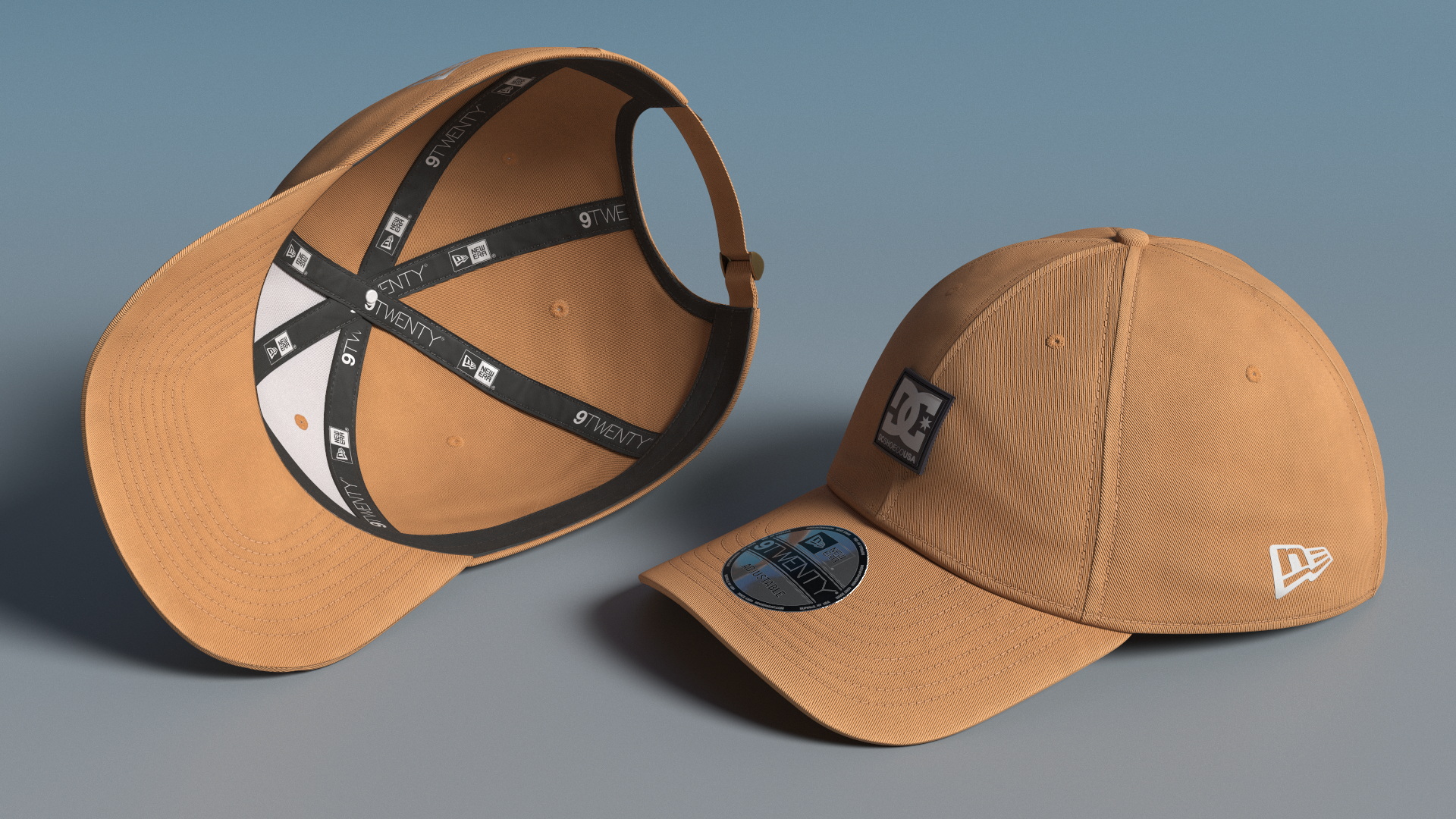 DC New Era Baseball Cap Tan, view 4