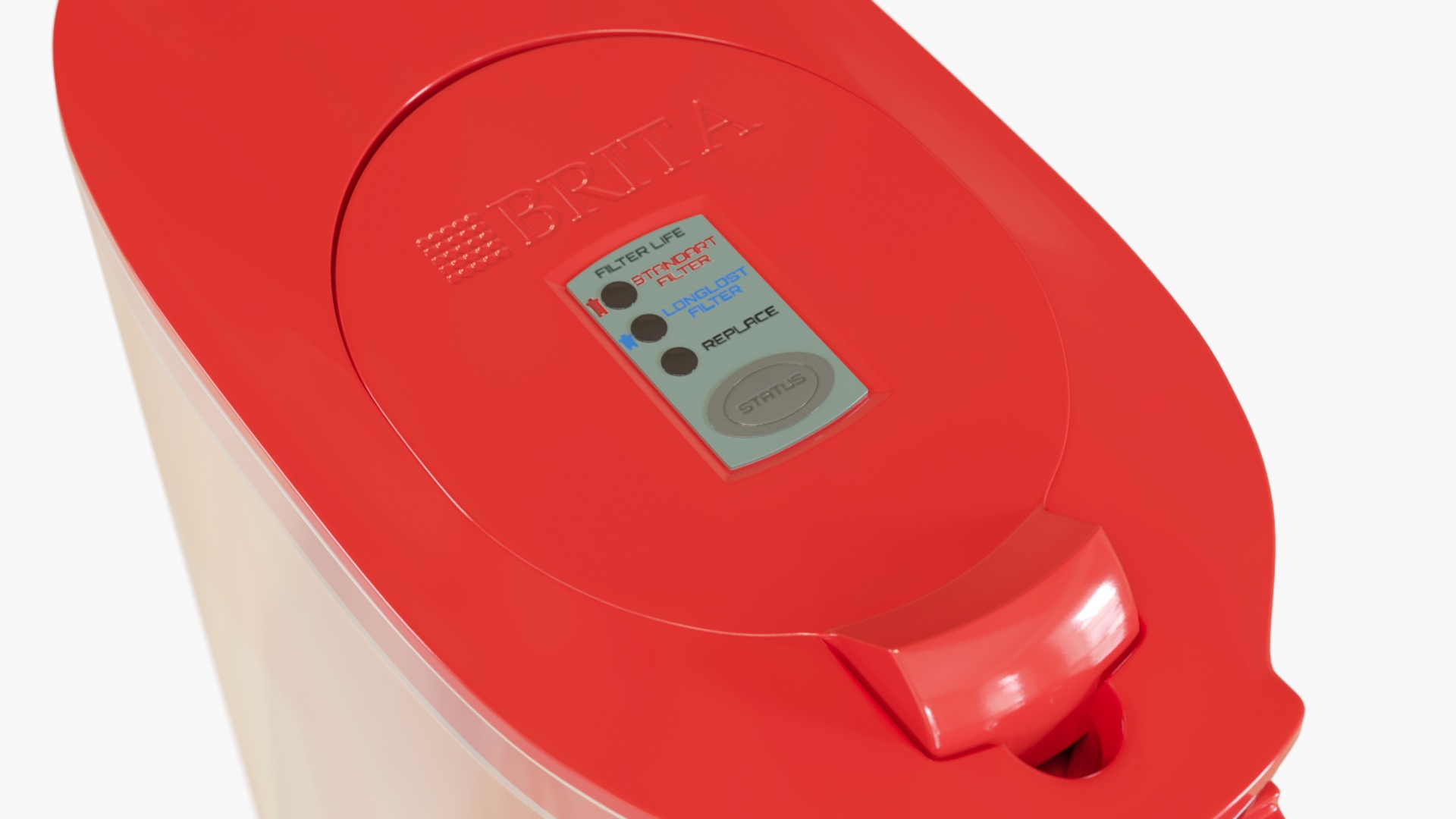 3D model Brita Red Water Pitcher with Filter