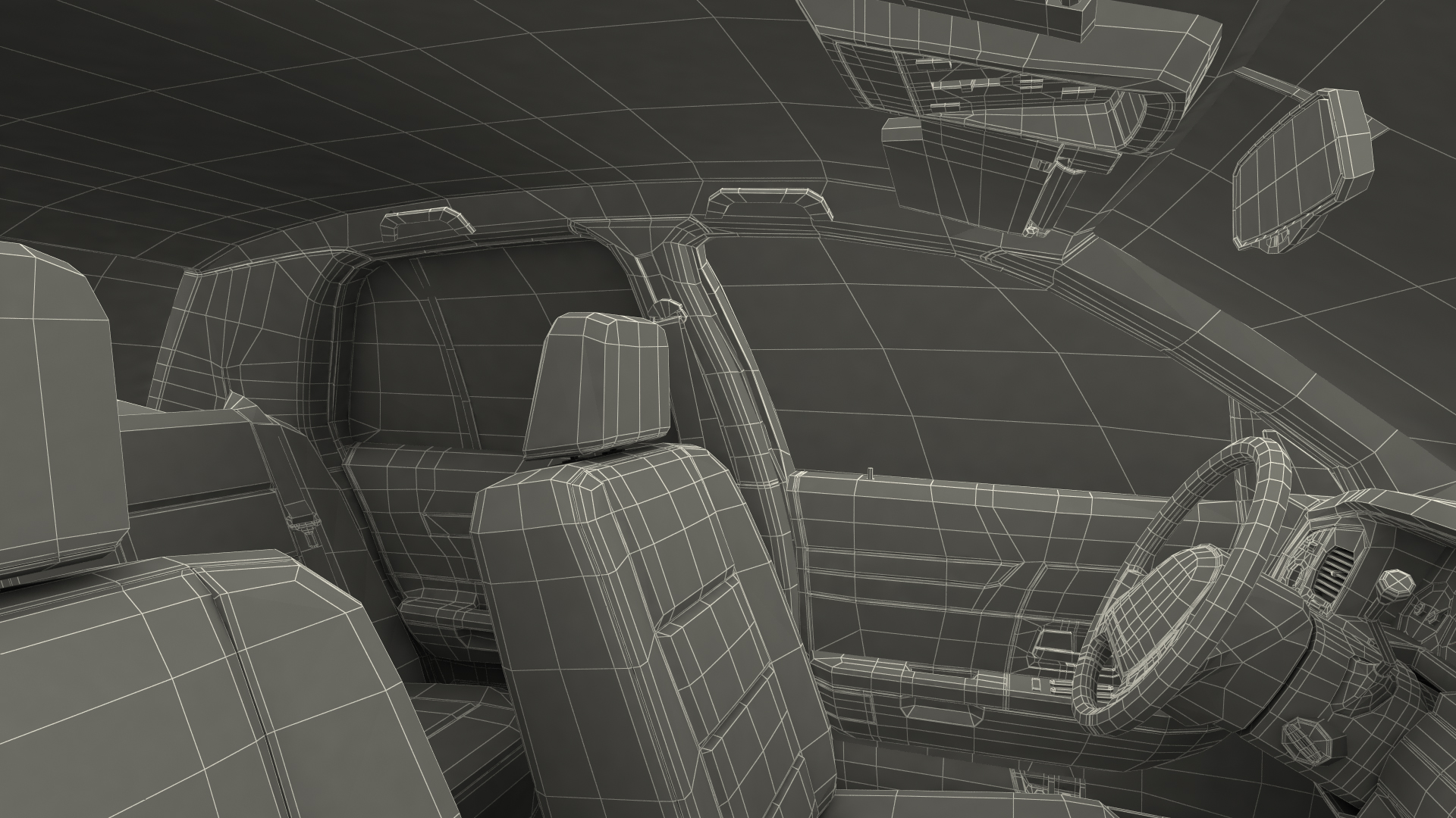 3D Ford Crown Victoria Yellow Taxi