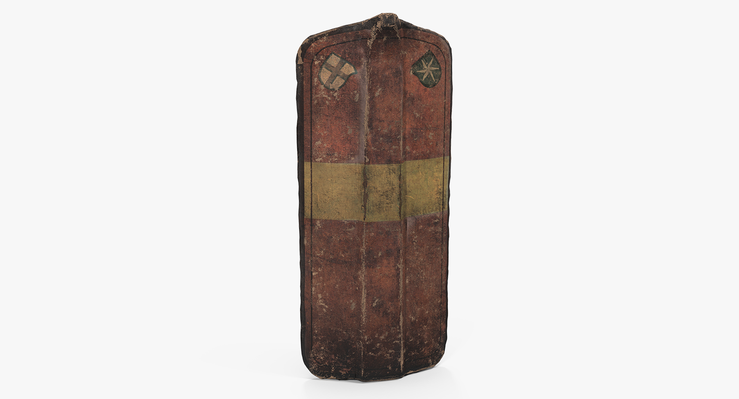 3D model Pavise Italian Medieval Shield