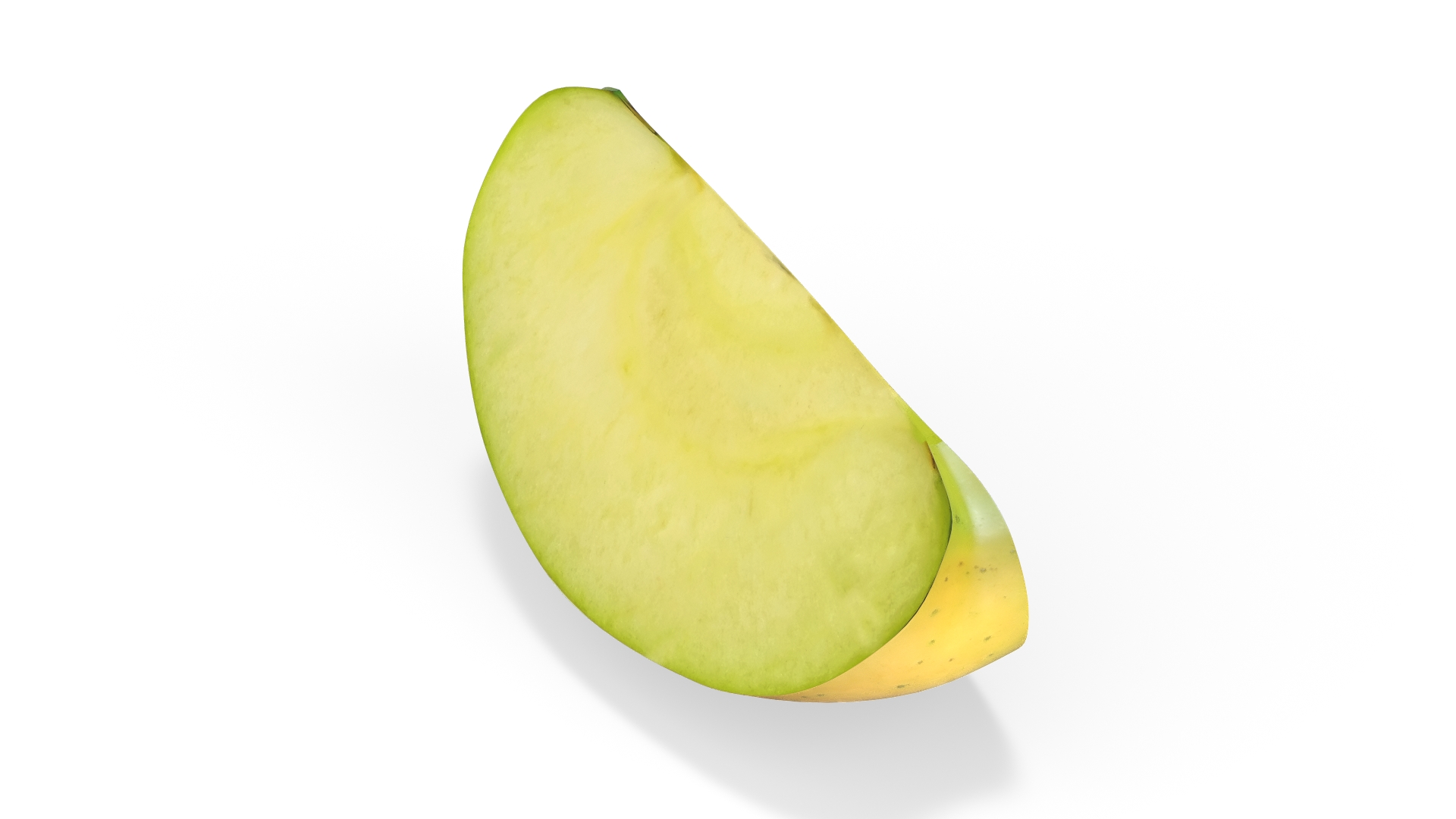 3D Sliced Green Apple model