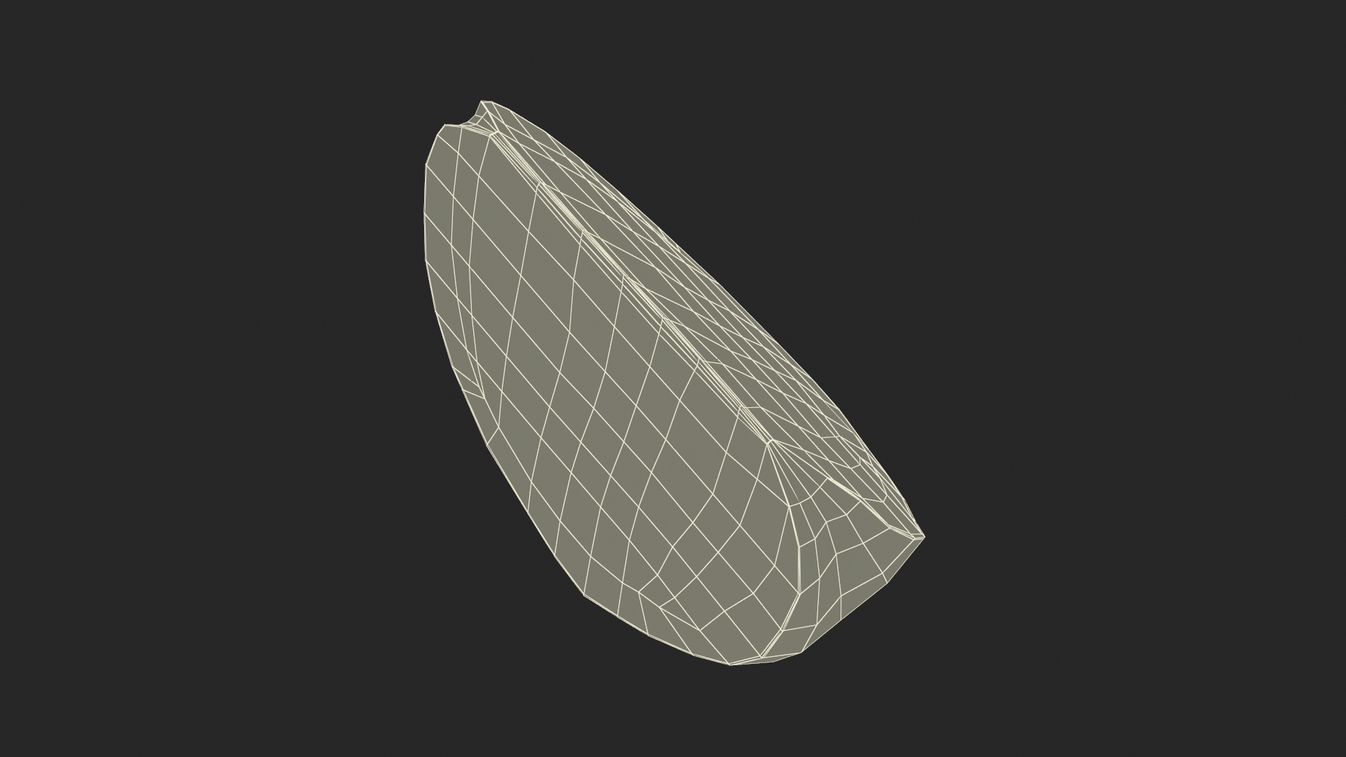 3D Sliced Green Apple model