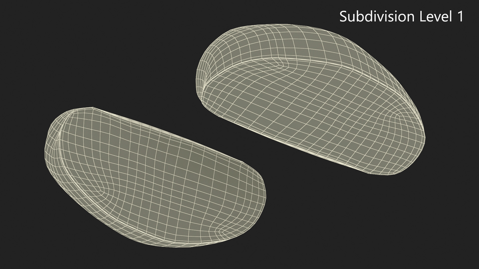 3D Sliced Green Apple model