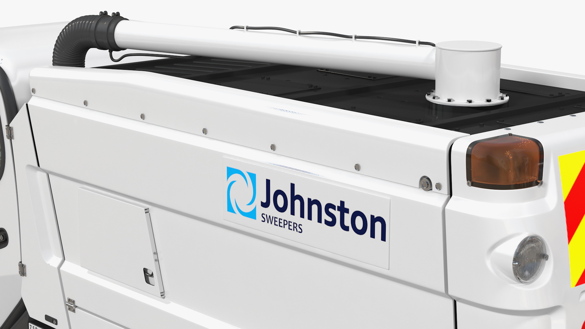 Johnston CX400 Road Sweeper Rigged 3D model