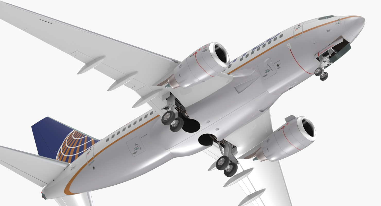 3D model Boeing 737 600 United Airlines