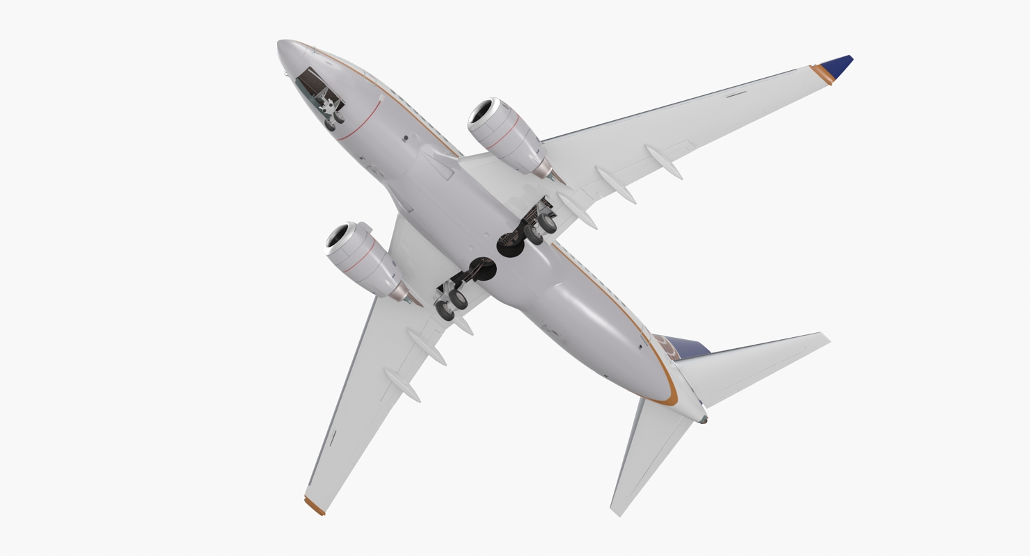 3D model Boeing 737 600 United Airlines
