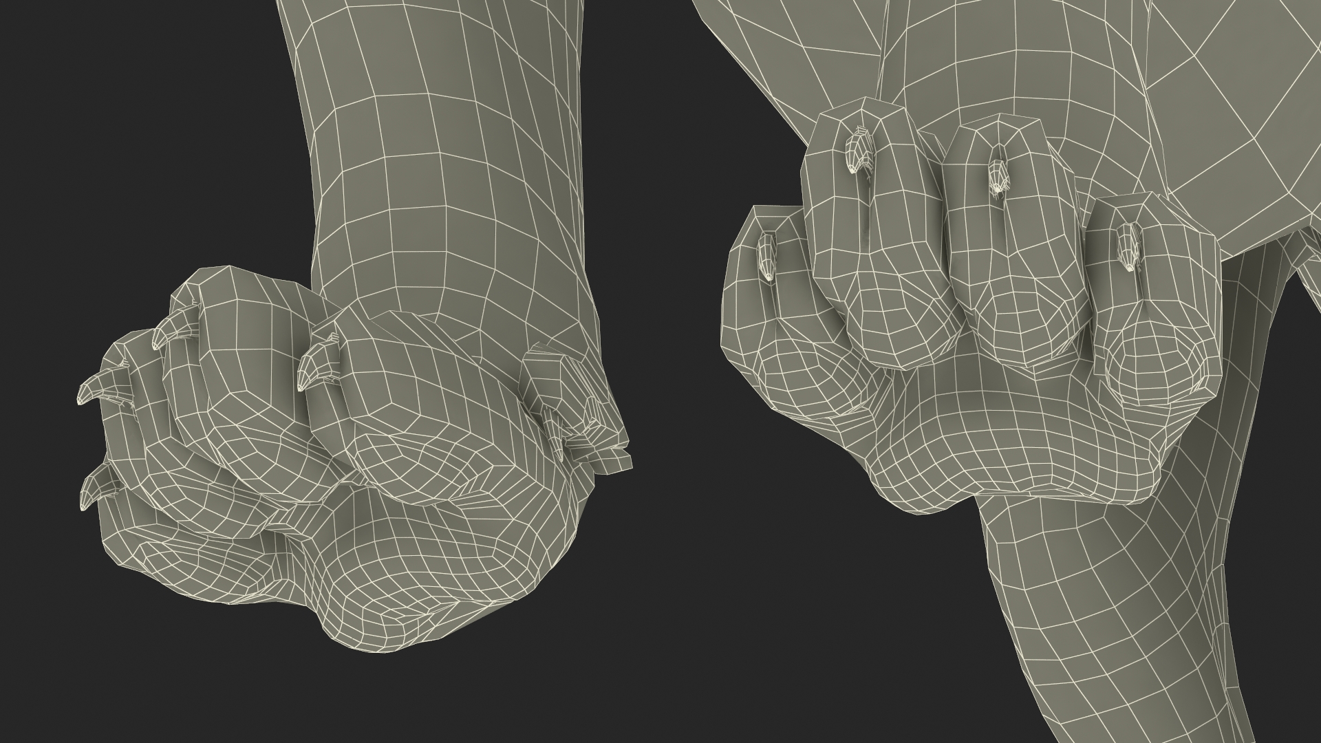 3D model Leopard Cub Standing Pose
