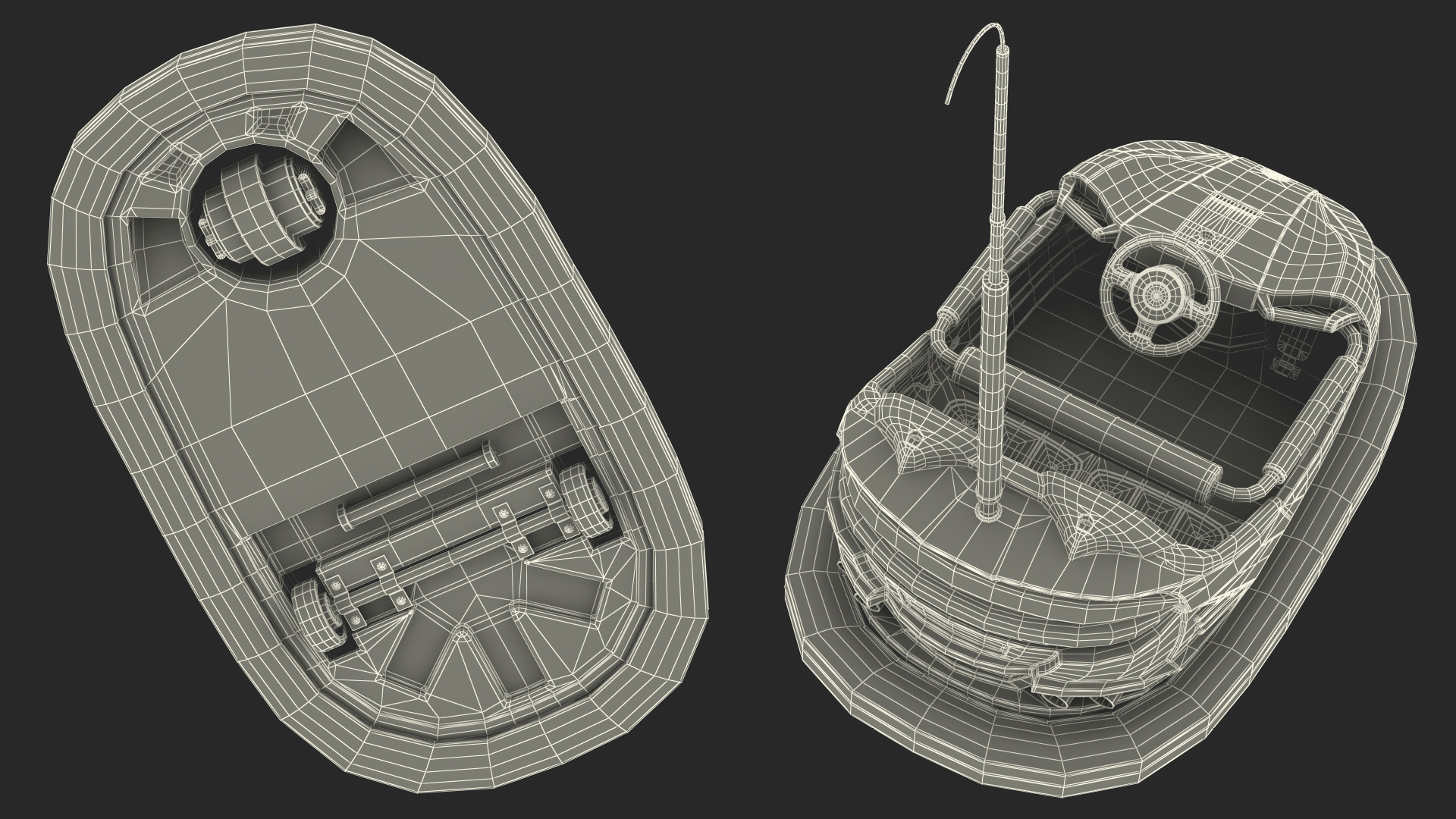 Bumper Cars Bertazzon Pavilion Platform 3D model