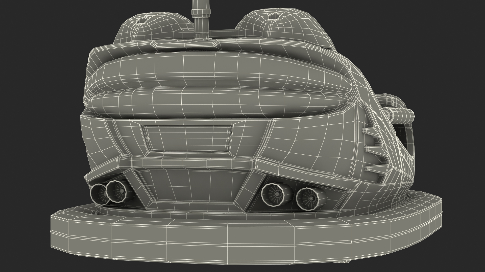 Bumper Cars Bertazzon Pavilion Platform 3D model