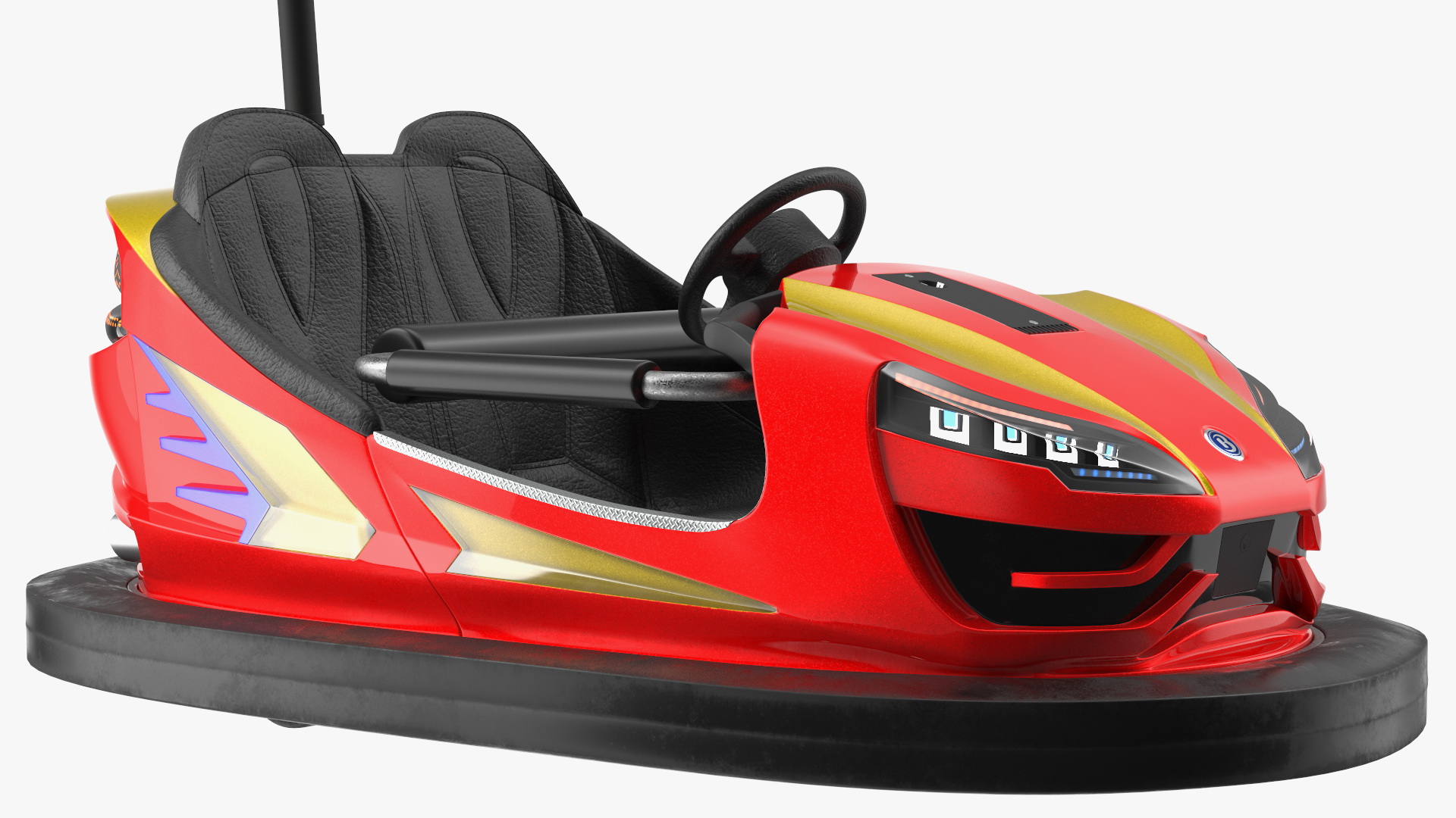 Bumper Cars Bertazzon Pavilion Platform 3D model