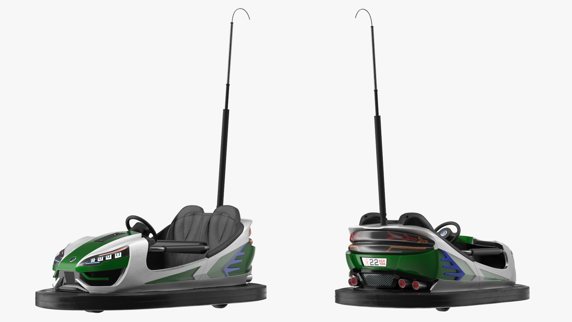Bumper Cars Bertazzon Pavilion Platform 3D model