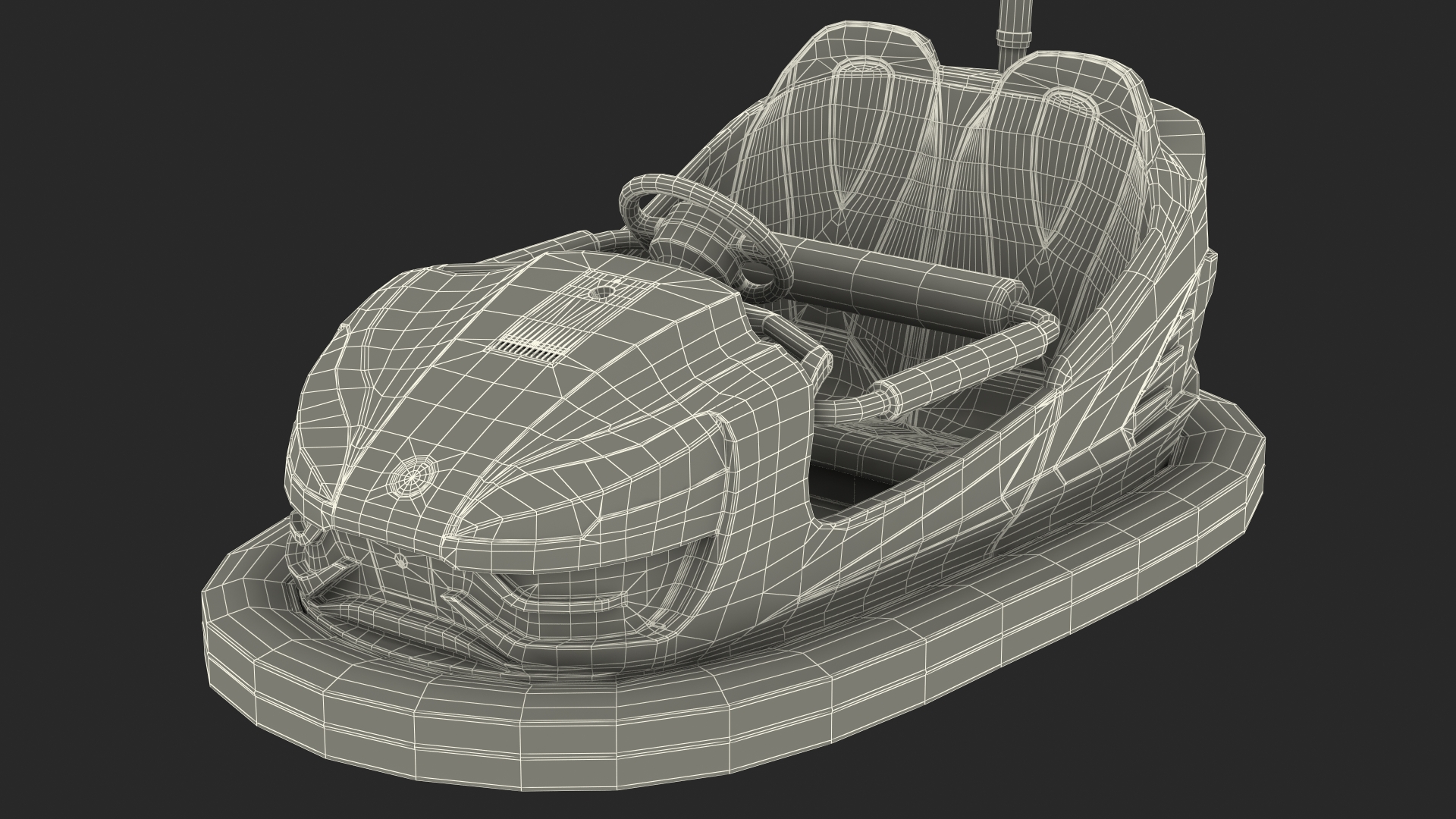 Bumper Cars Bertazzon Pavilion Platform 3D model