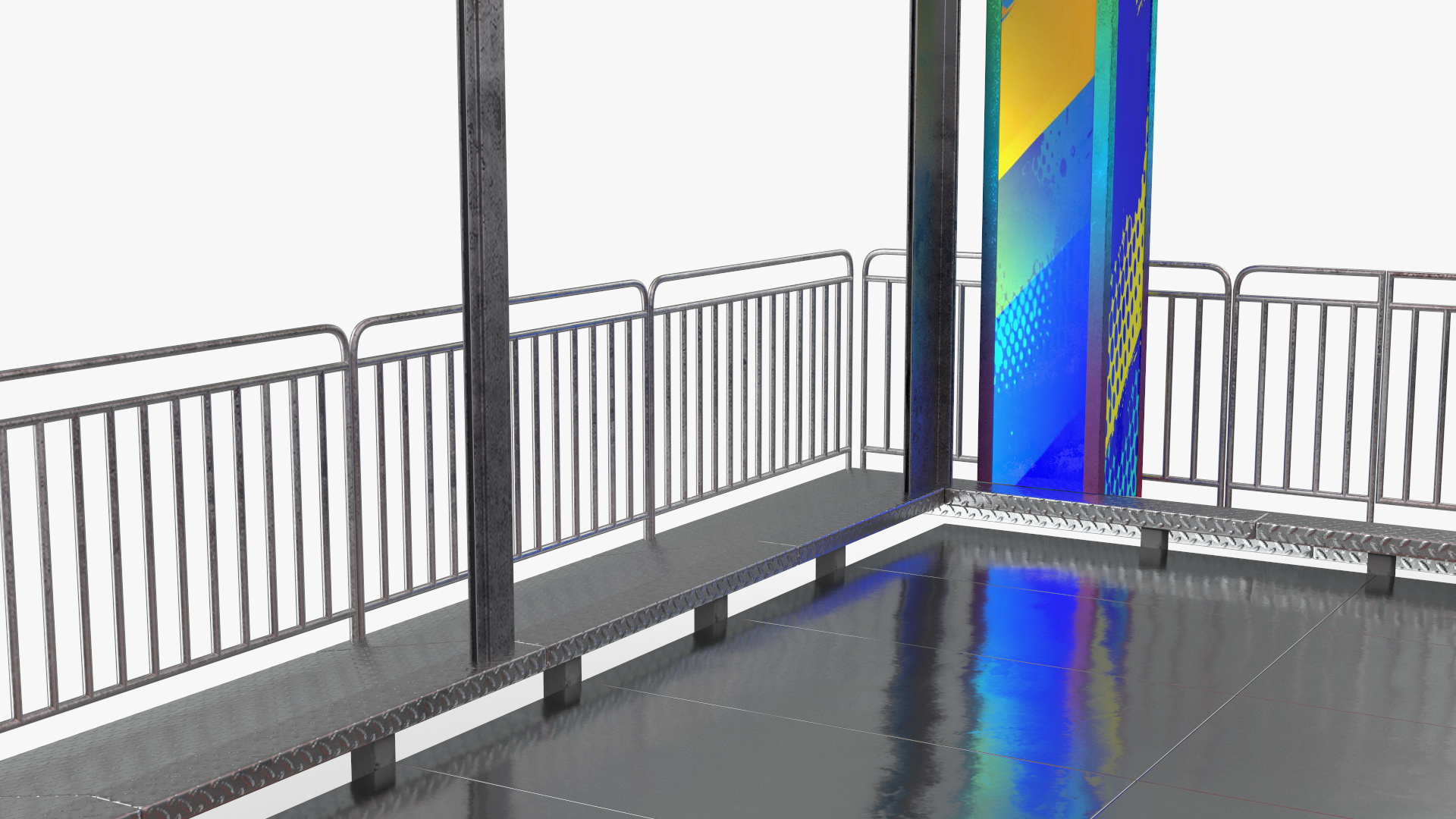 Bumper Cars Bertazzon Pavilion Platform 3D model