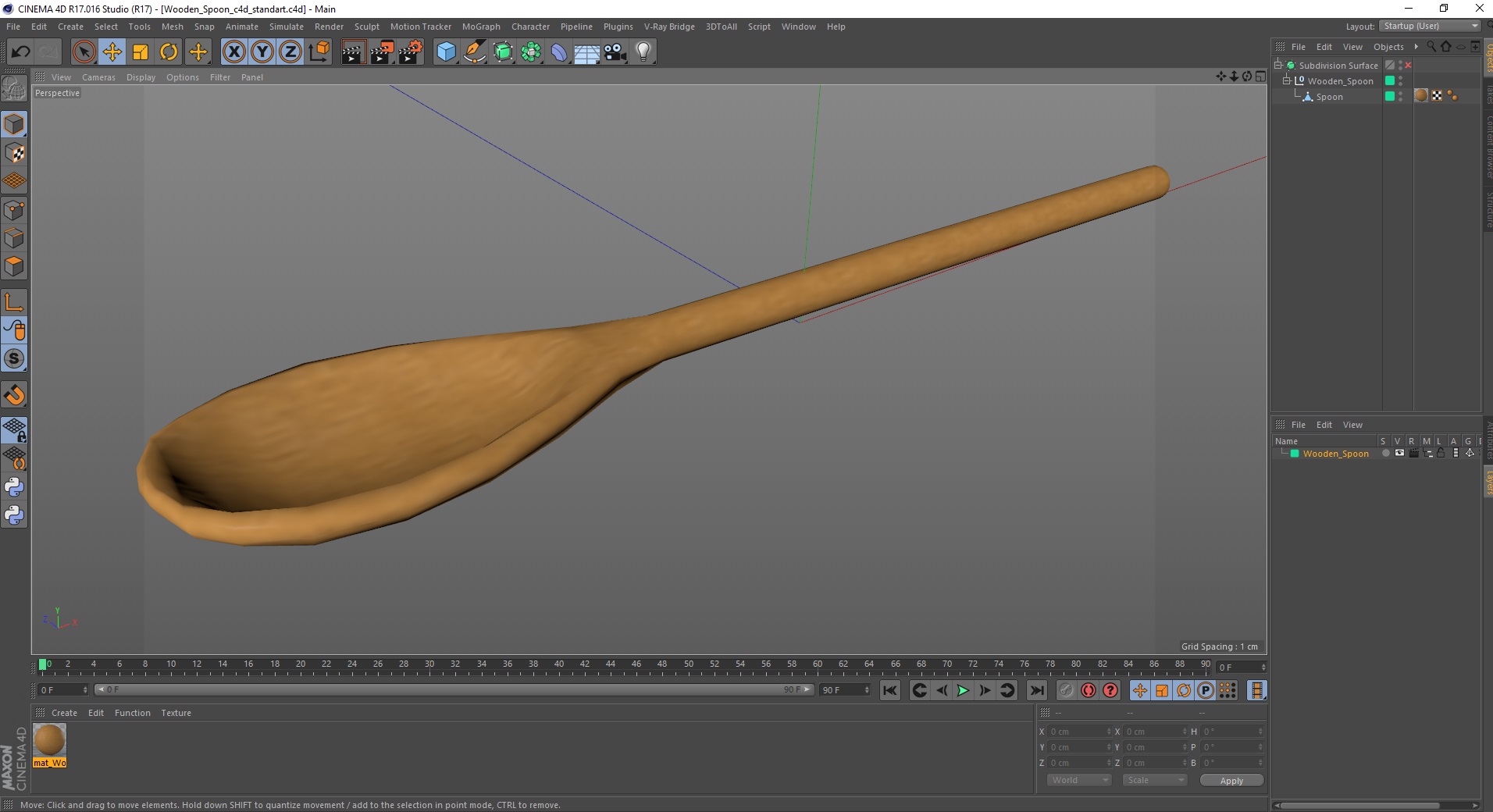 Wooden Spoon 3D