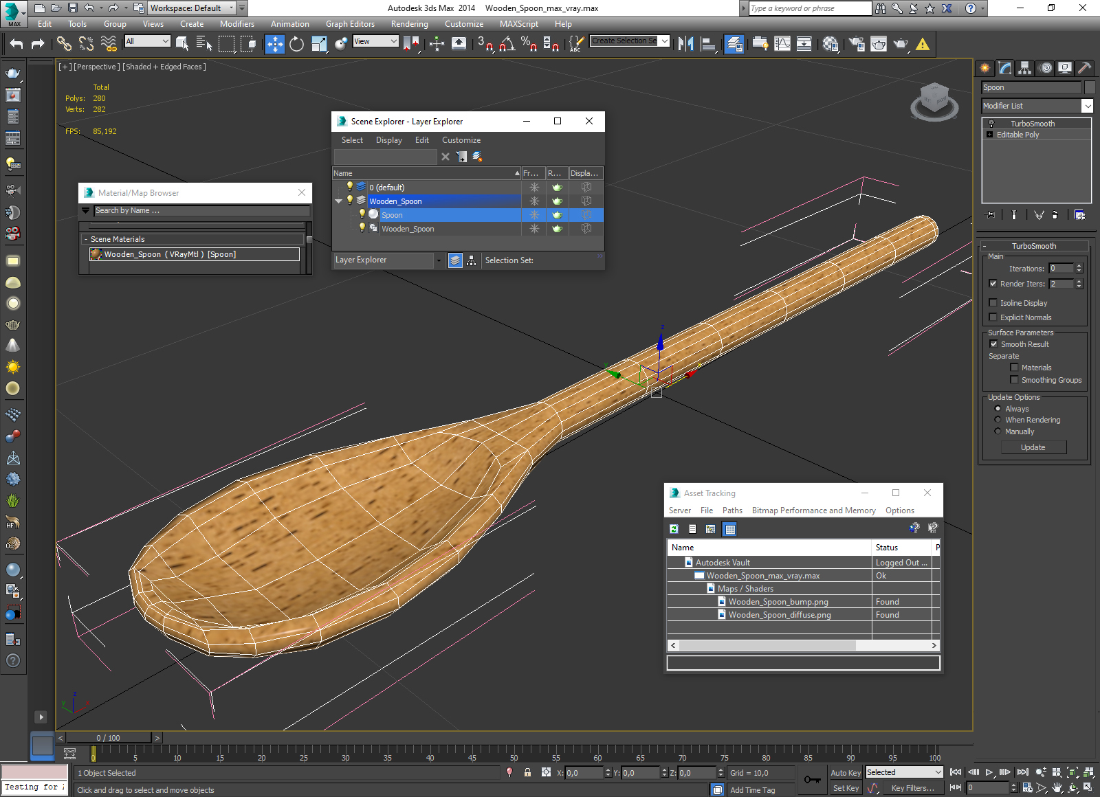 Wooden Spoon 3D