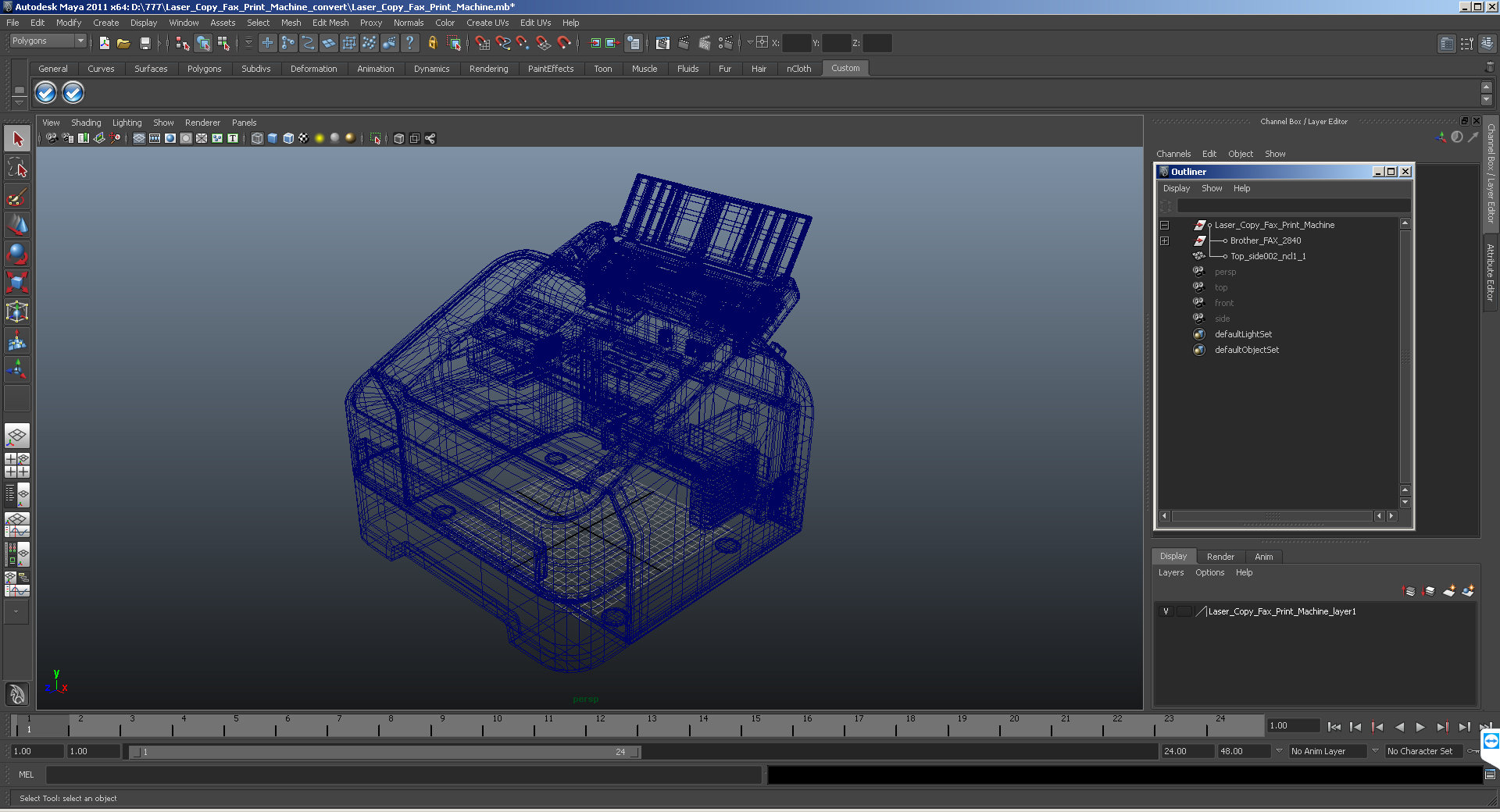 3D model Laser Fax Machine Generic