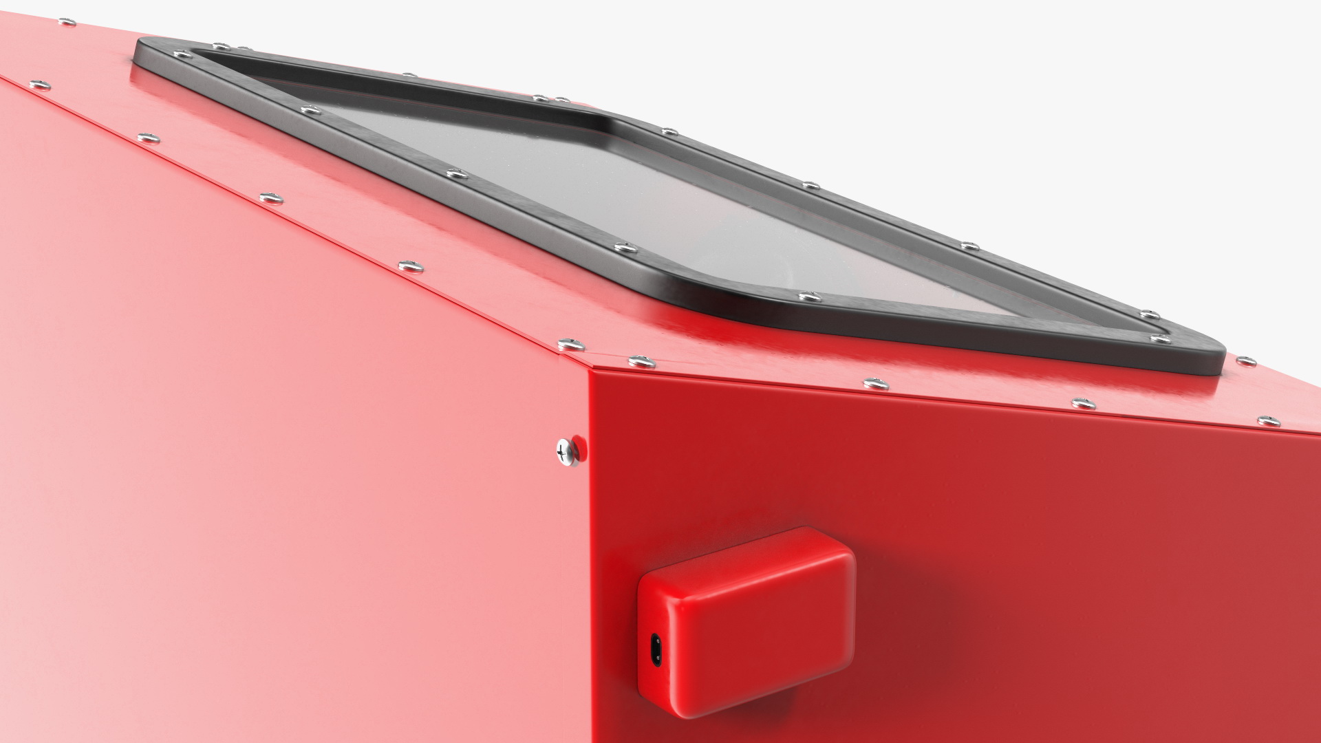 3D Sandblast Cabinet Red