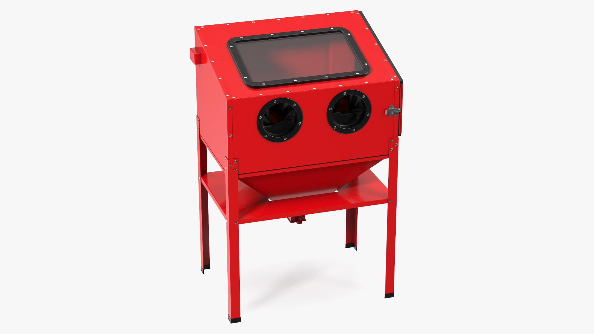 3D Sandblast Cabinet Red