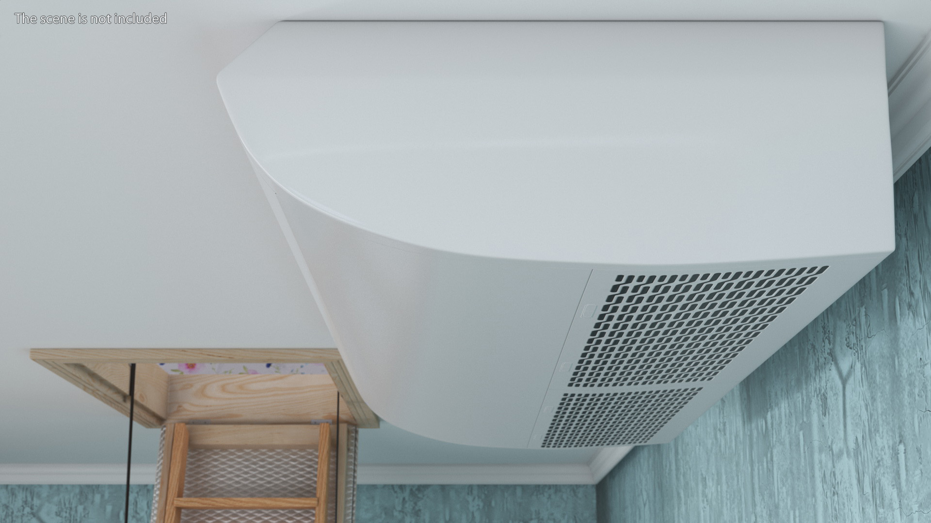 Ceiling Heat Pump Air Conditioning 3D model