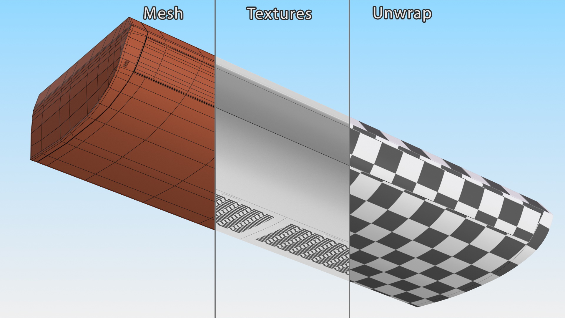 Ceiling Heat Pump Air Conditioning 3D model