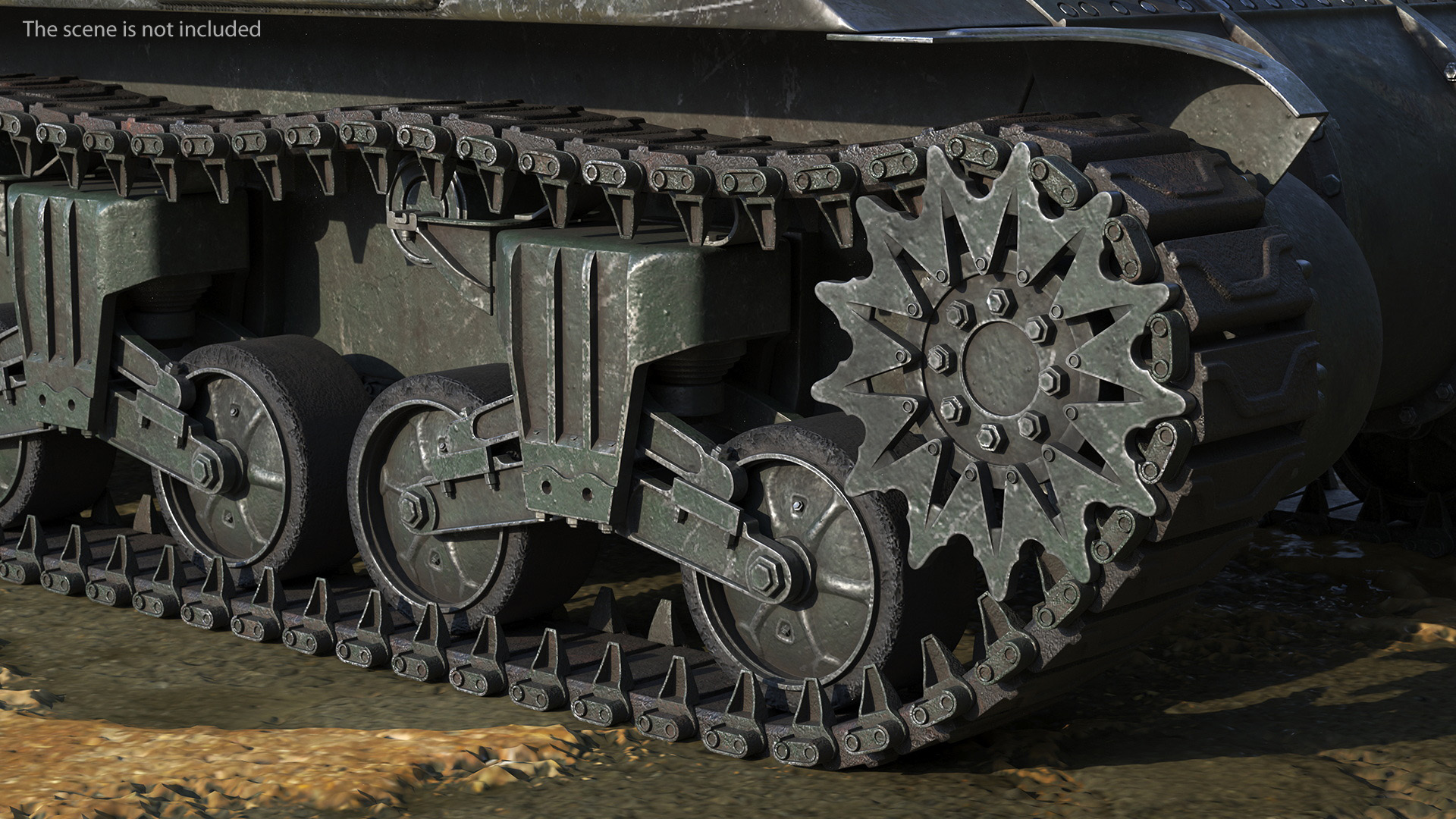 M4 Sherman Combat Tank on Battlefield 3D