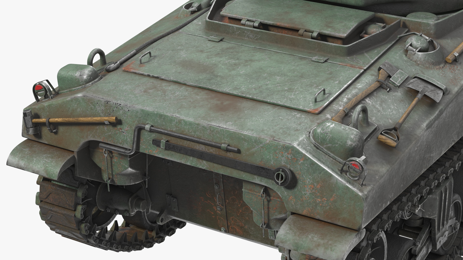M4 Sherman Combat Tank on Battlefield 3D