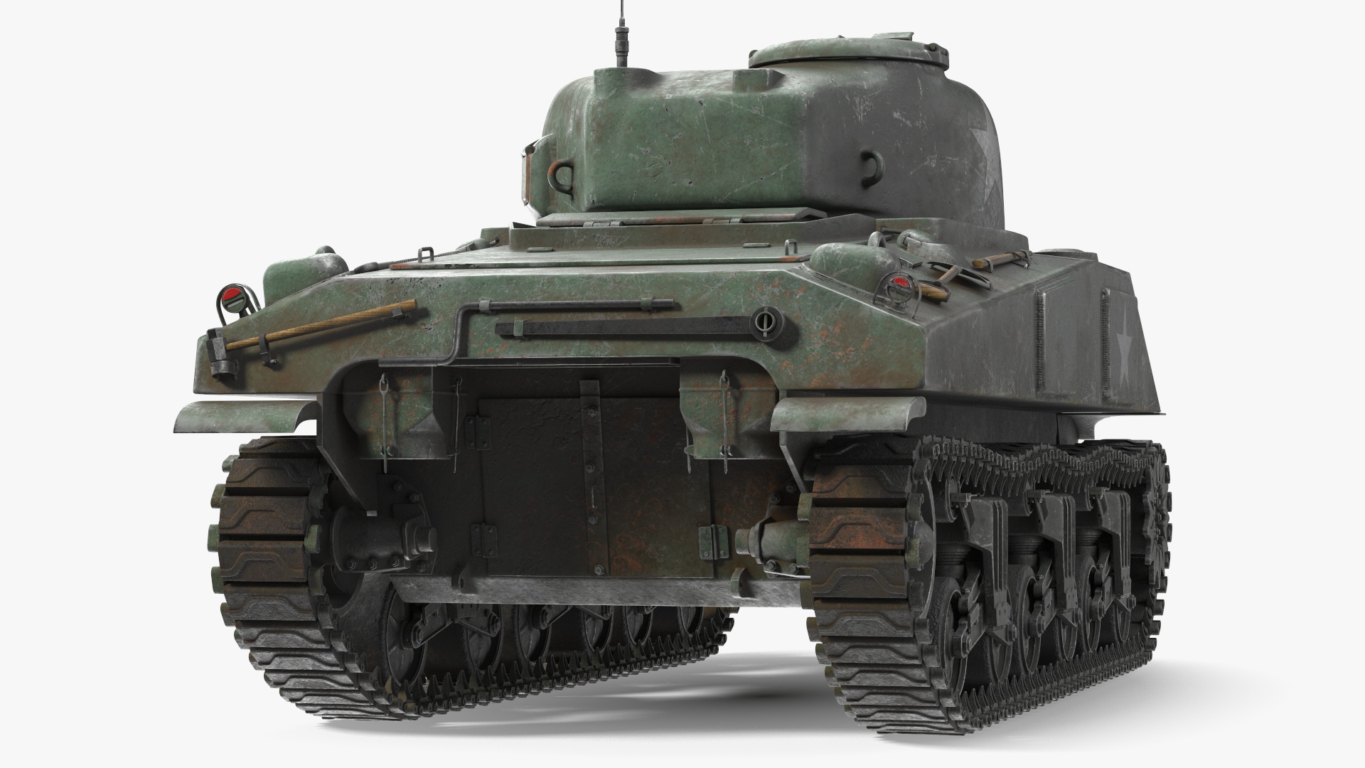 M4 Sherman Combat Tank on Battlefield 3D
