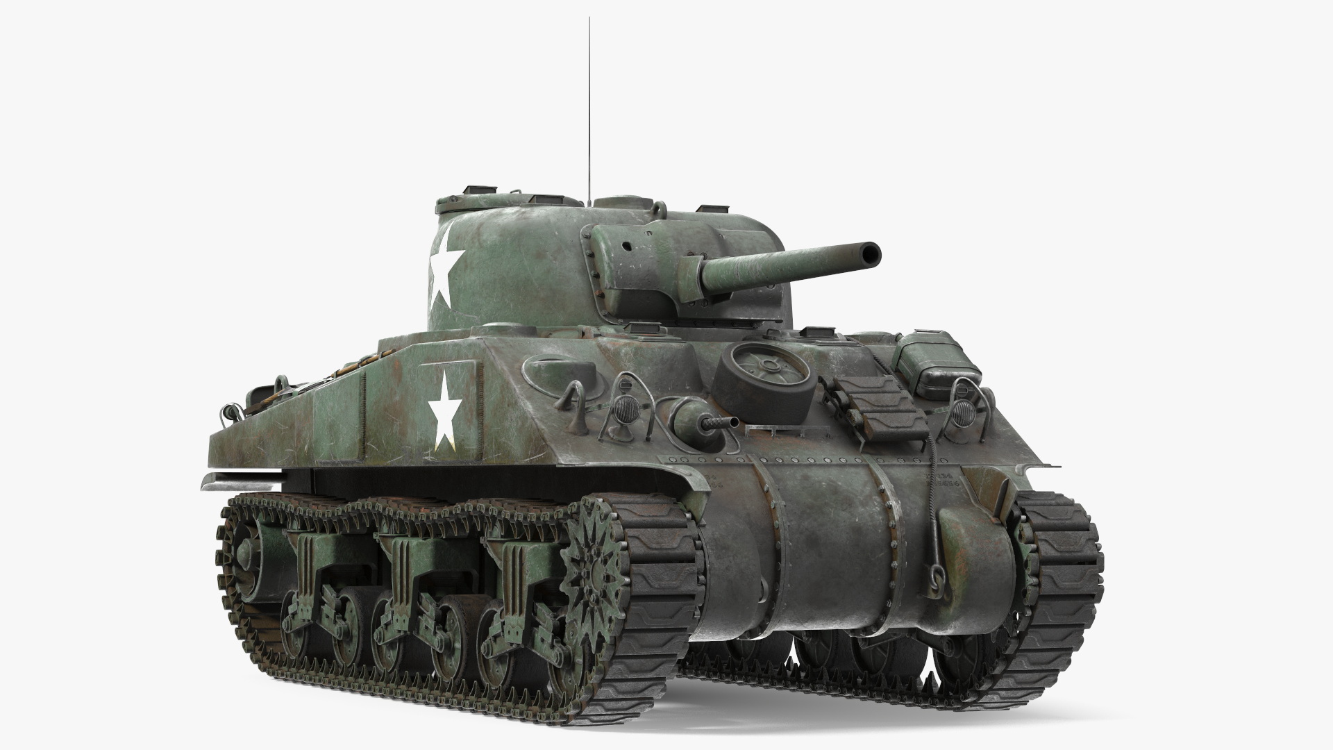 M4 Sherman Combat Tank on Battlefield 3D