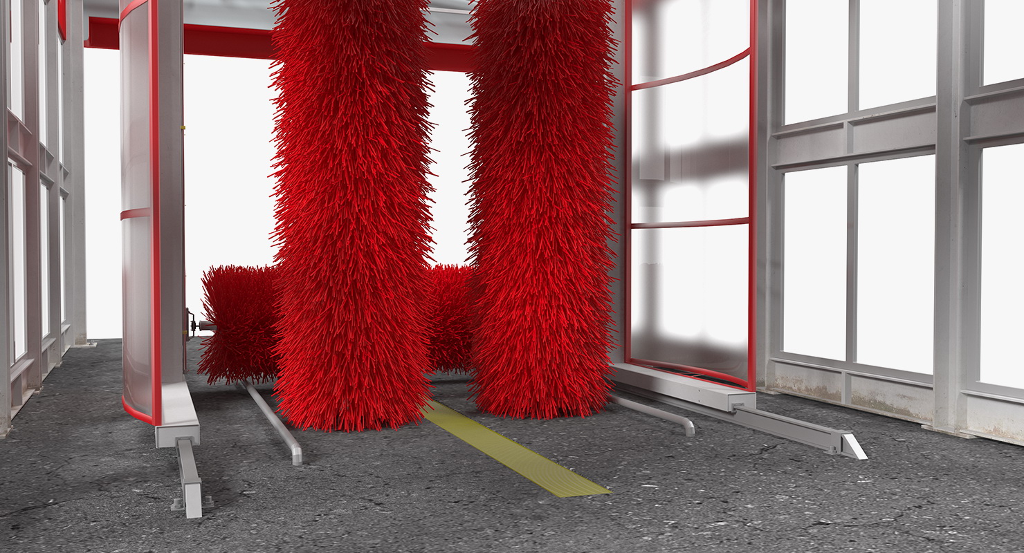 Automatic Car Wash System Fur 3D model