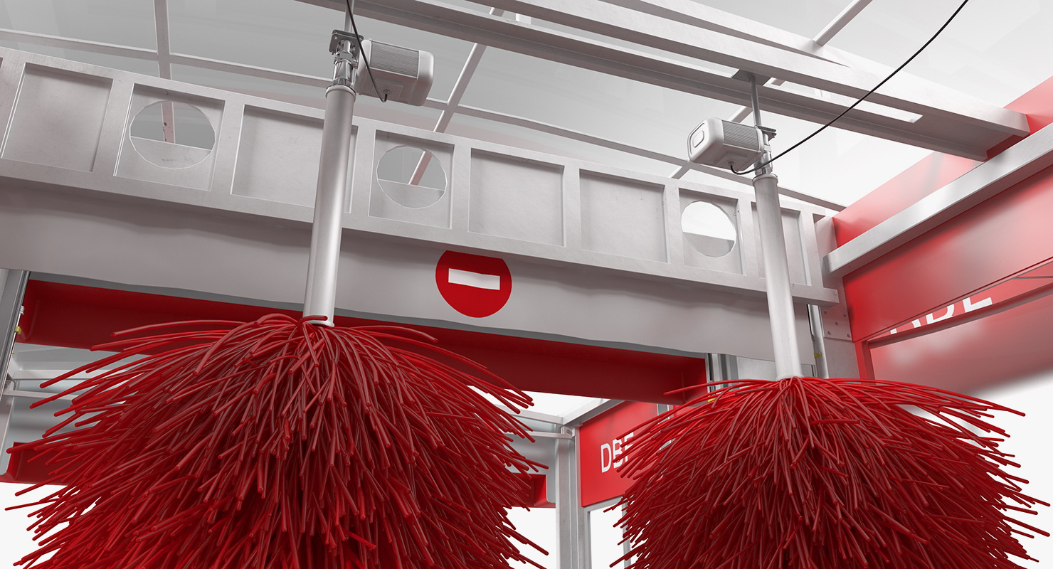 Automatic Car Wash System Fur 3D model