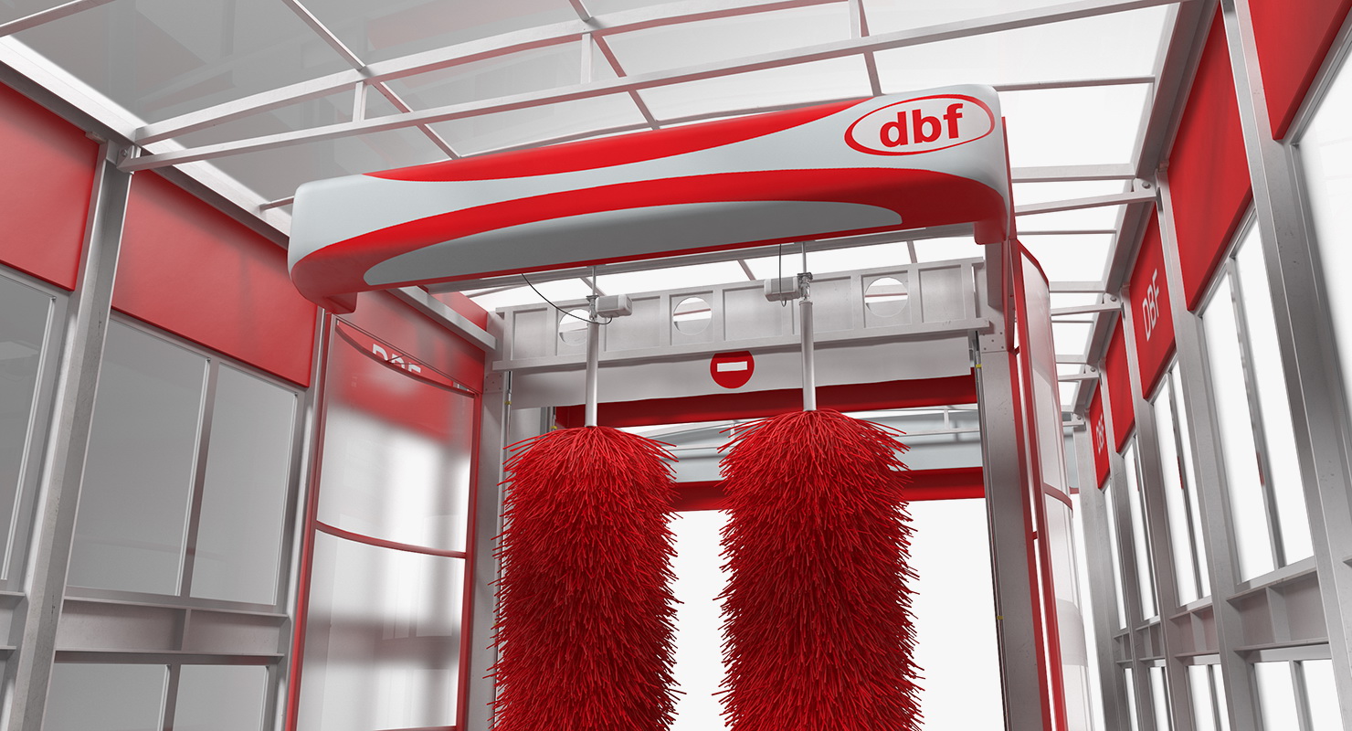 Automatic Car Wash System Fur 3D model