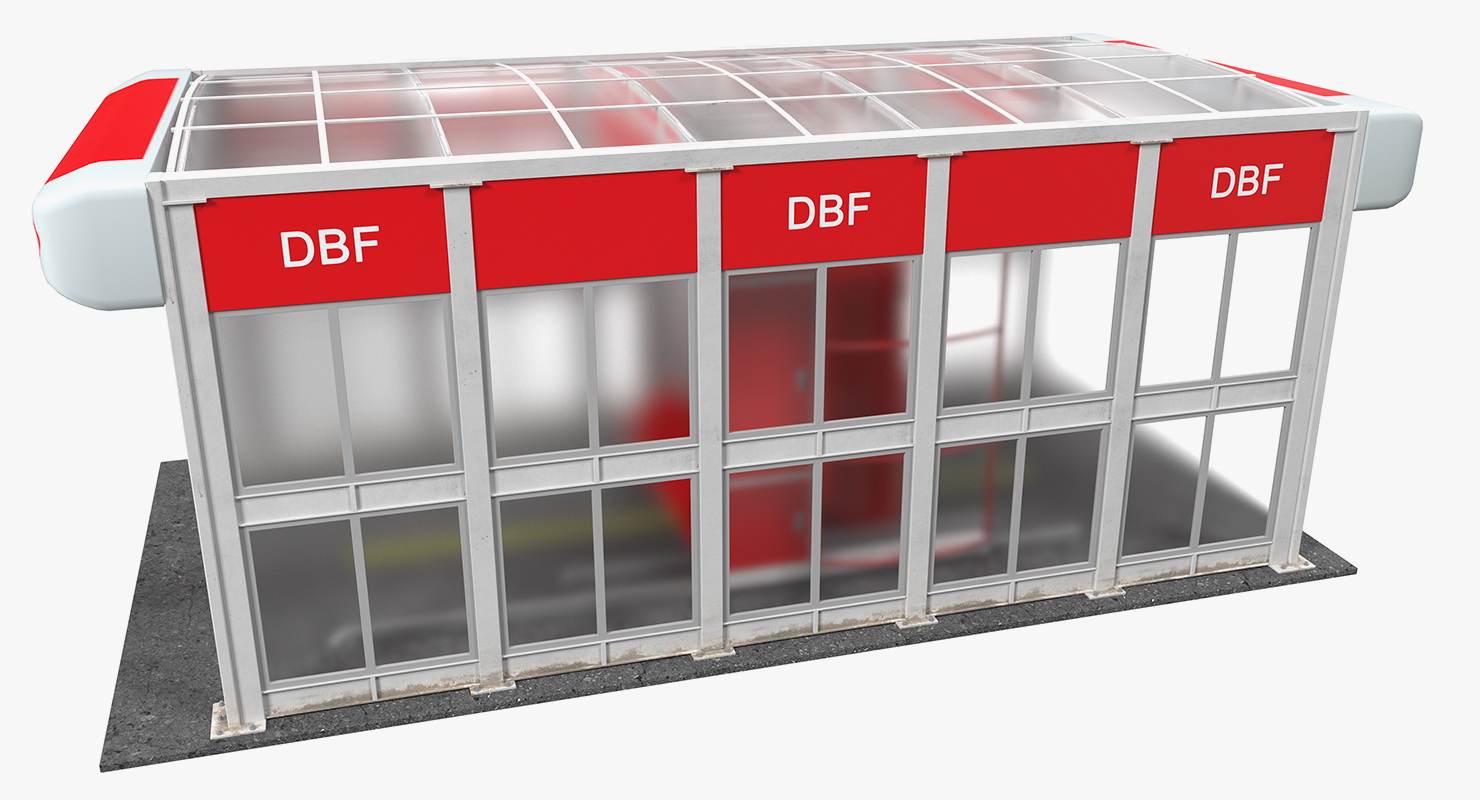 Automatic Car Wash System Fur 3D model