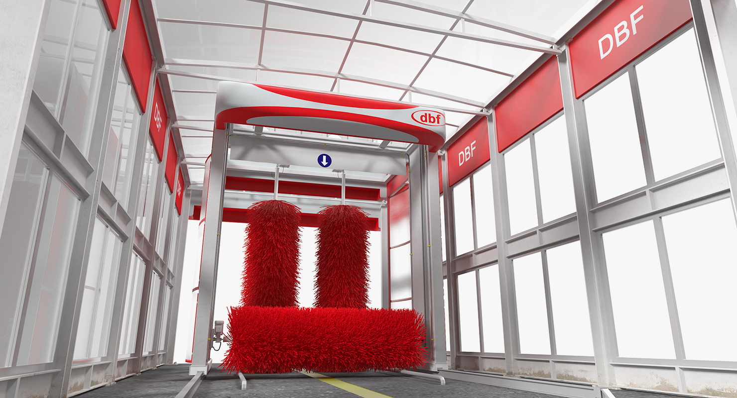 Automatic Car Wash System Fur 3D model