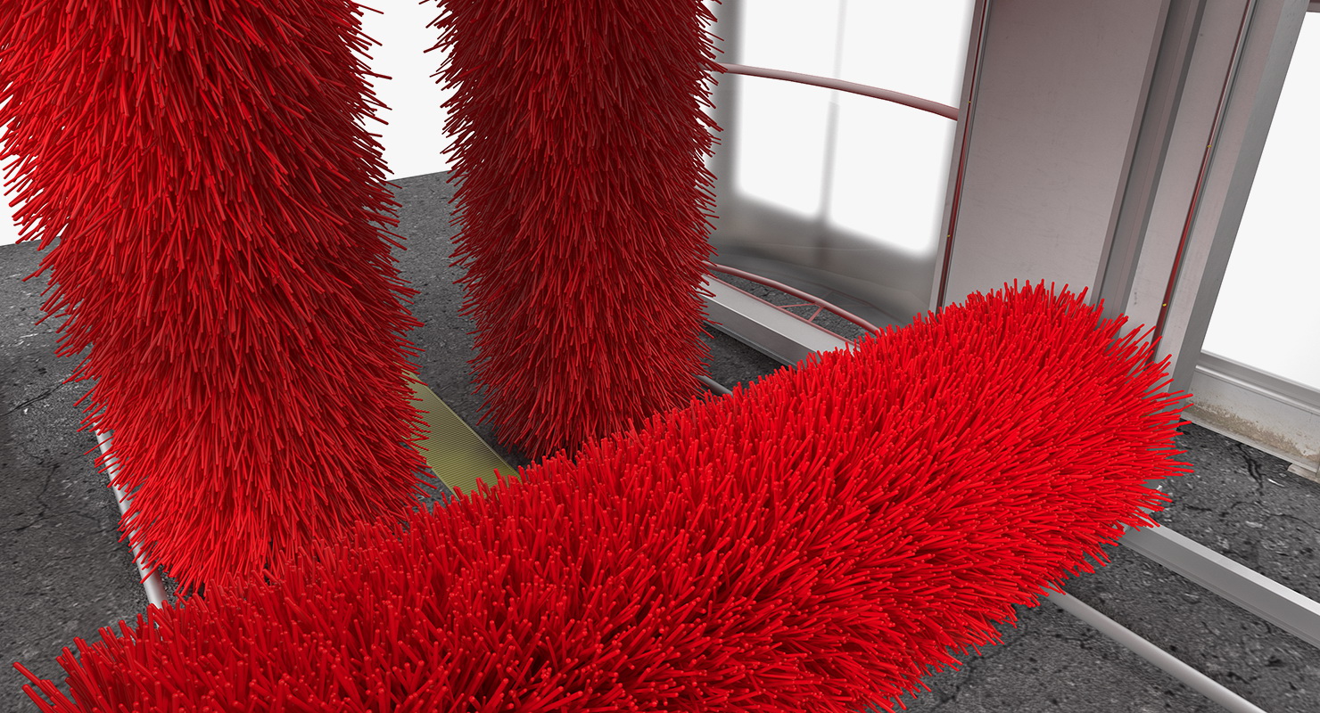 Automatic Car Wash System Fur 3D model