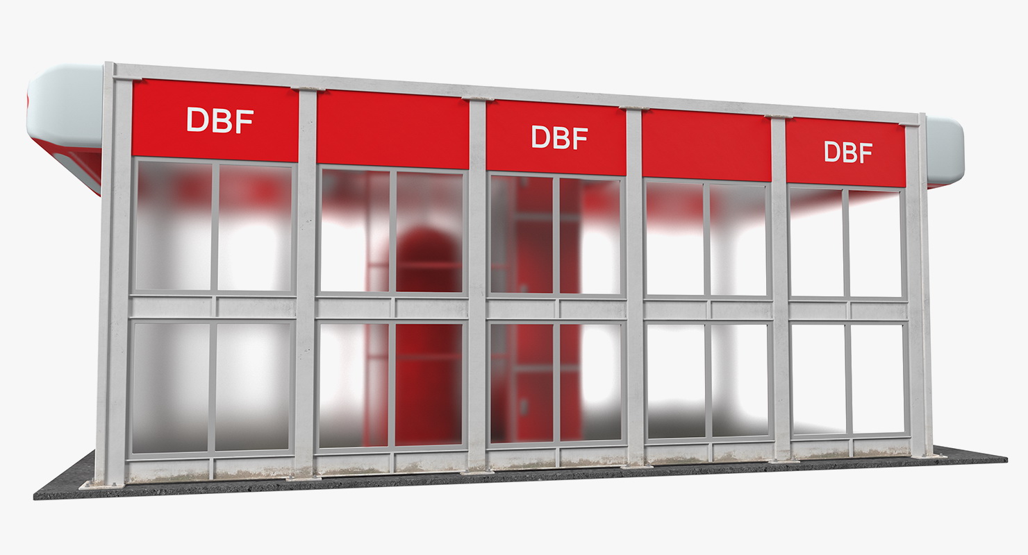 Automatic Car Wash System Fur 3D model