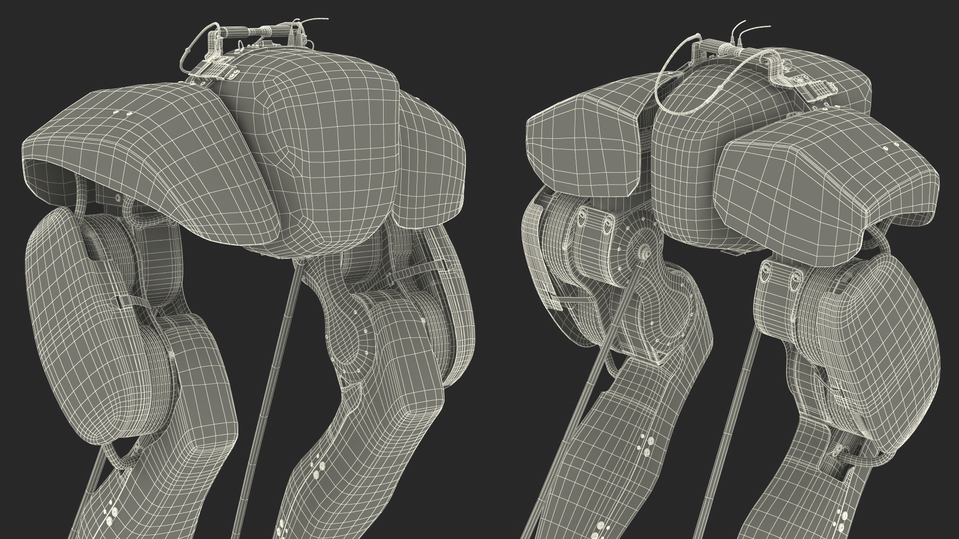 3D Cassie Robot Blue Rigged for Maya model