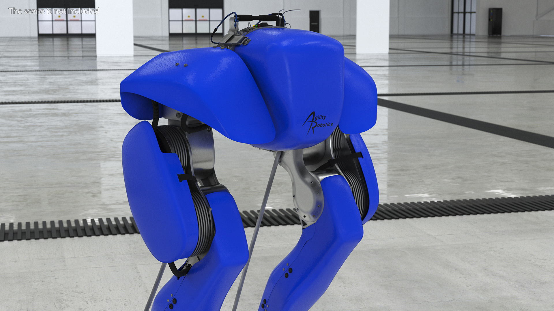 3D Cassie Robot Blue Rigged for Maya model