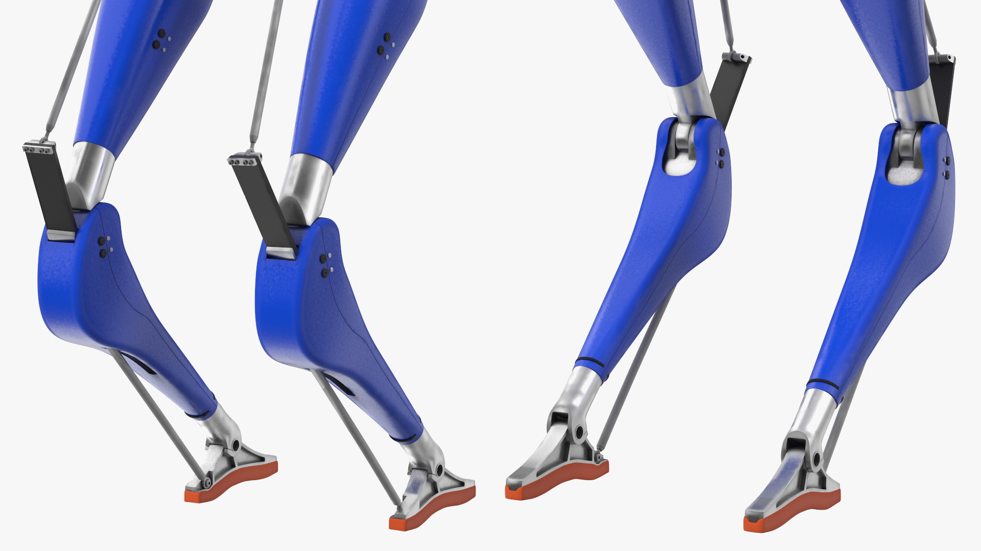 3D Cassie Robot Blue Rigged for Maya model