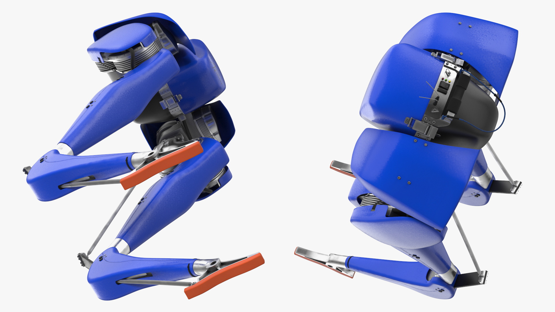 3D Cassie Robot Blue Rigged for Maya model