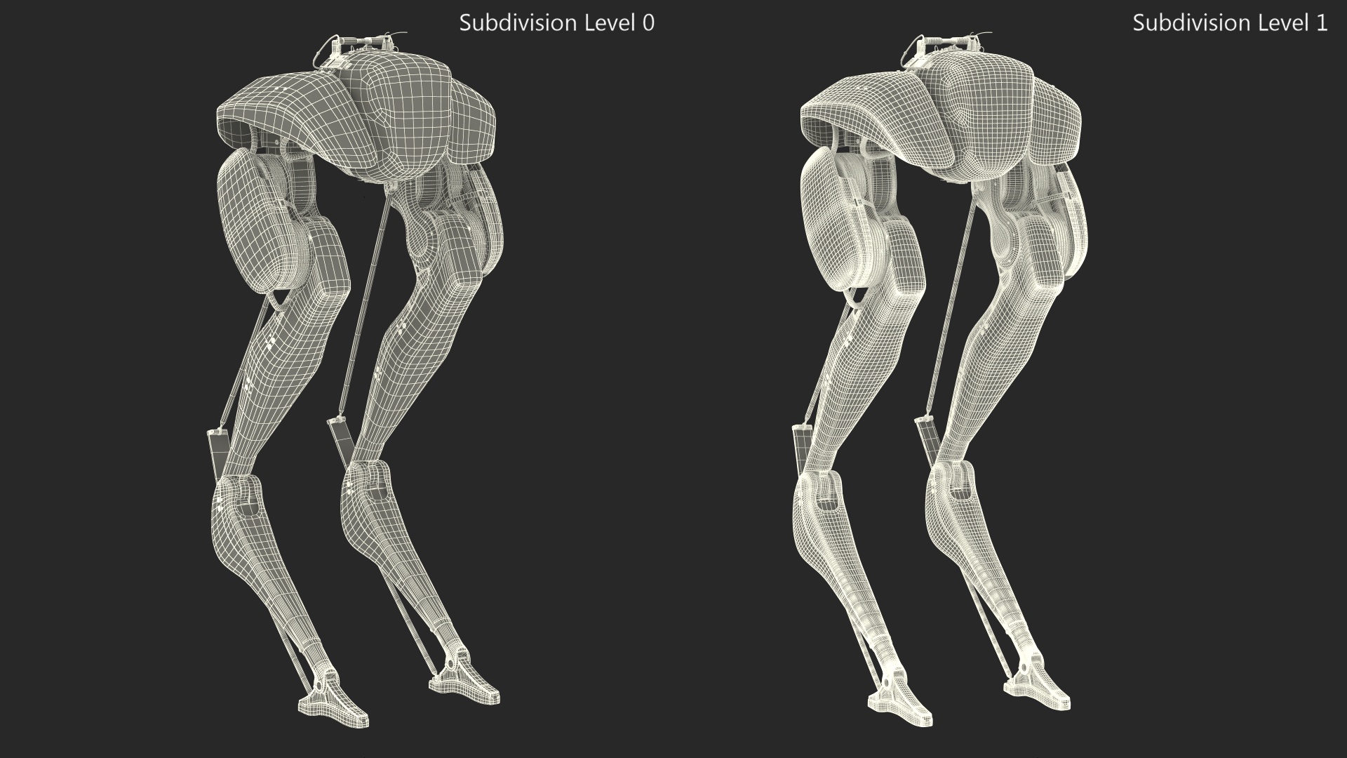 3D Cassie Robot Blue Rigged for Maya model